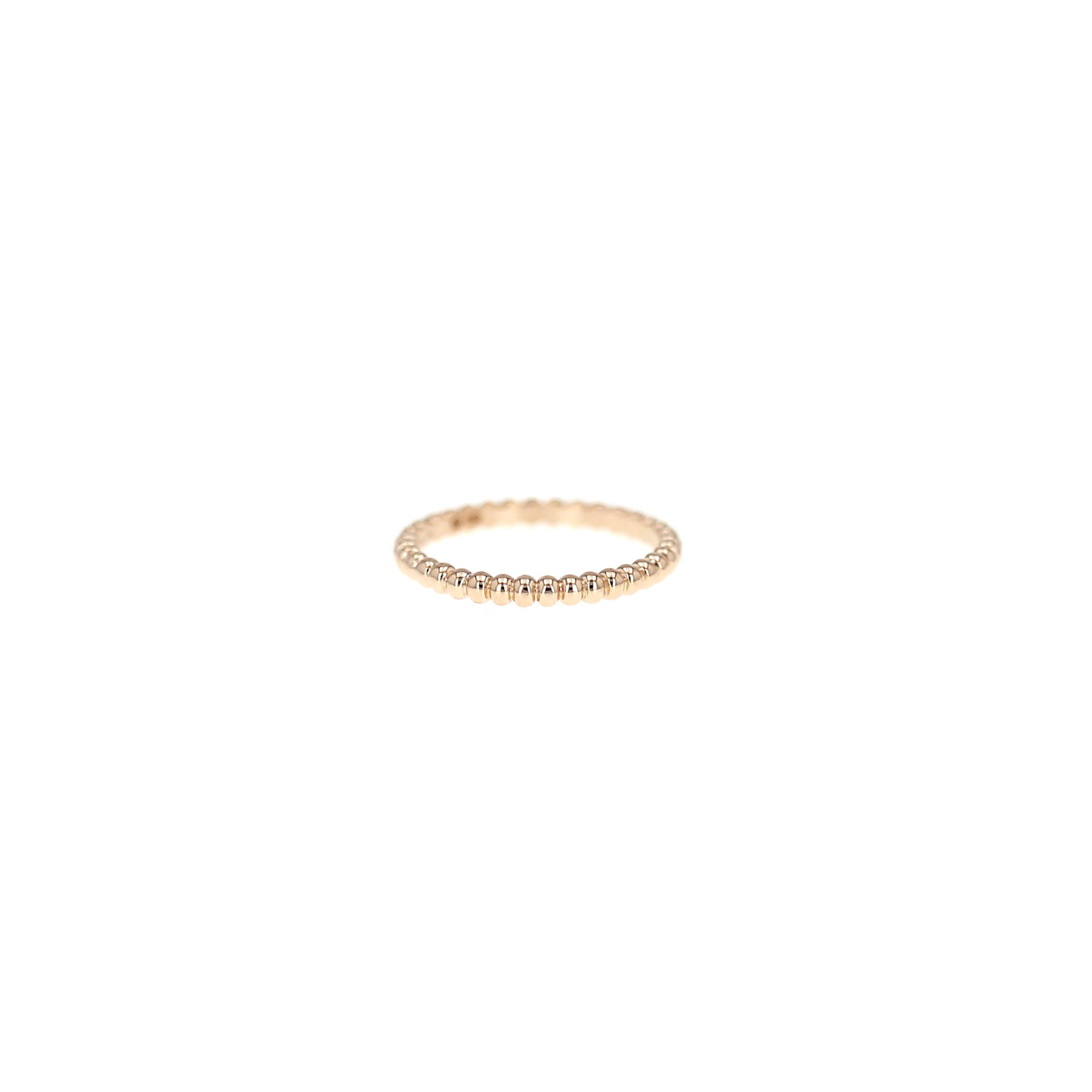Anello Van Cleef & Arpels Perlée modello piccolo in oro rosa
