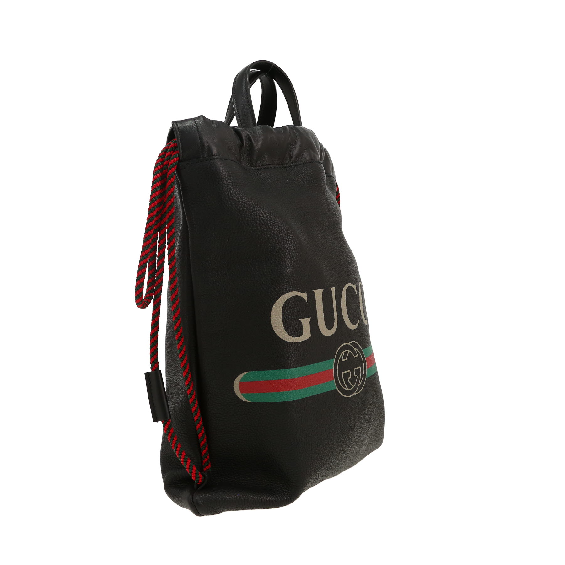 Zaino Gucci   in pelle nera