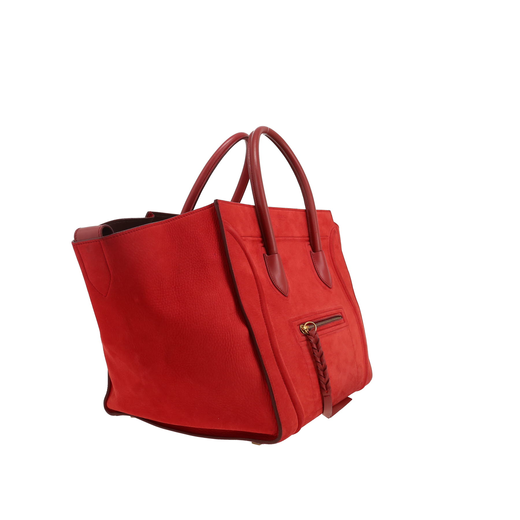 Celine  Phantom shopping bag  in red leather