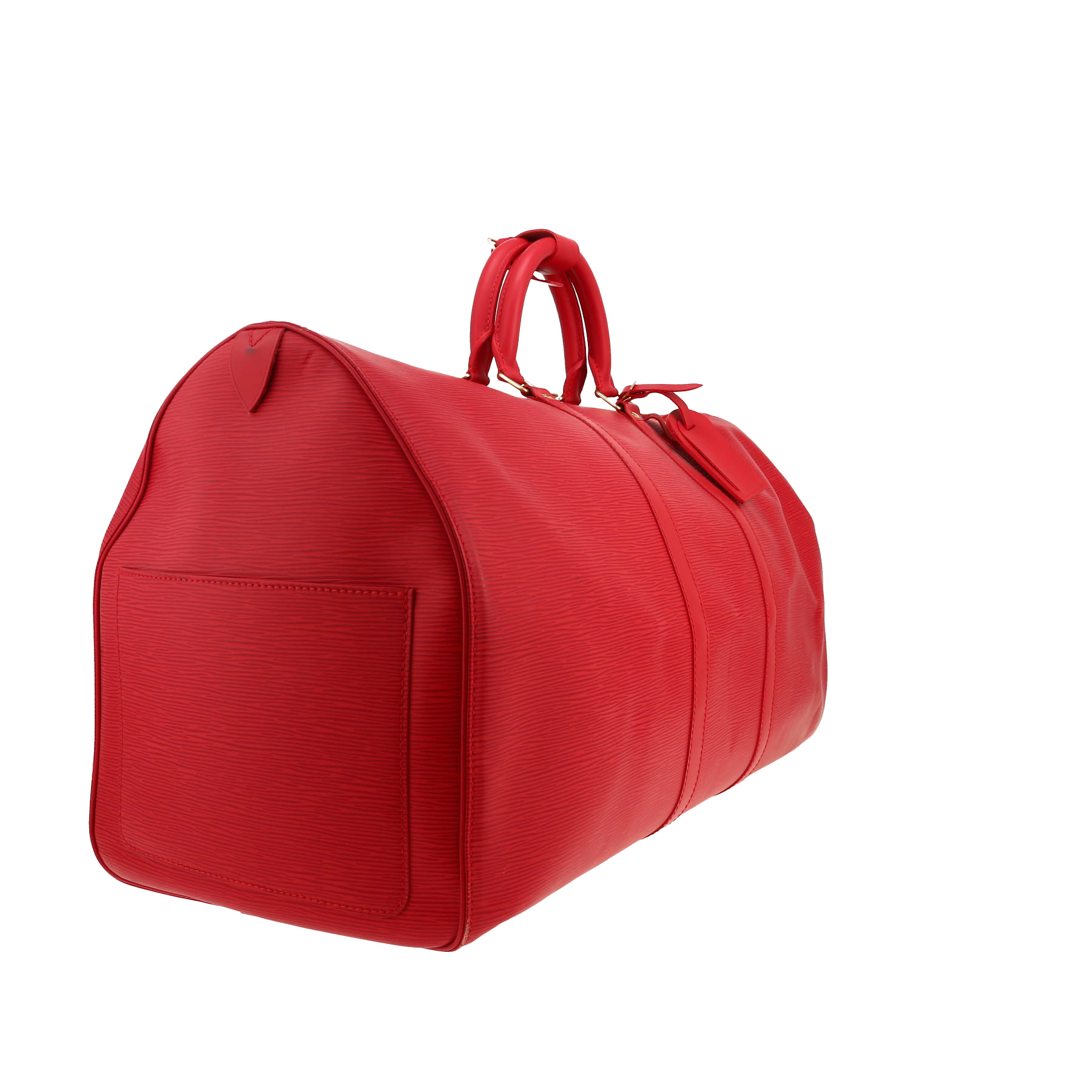 Louis Vuitton  Keepall 50 travel bag  in red epi leather