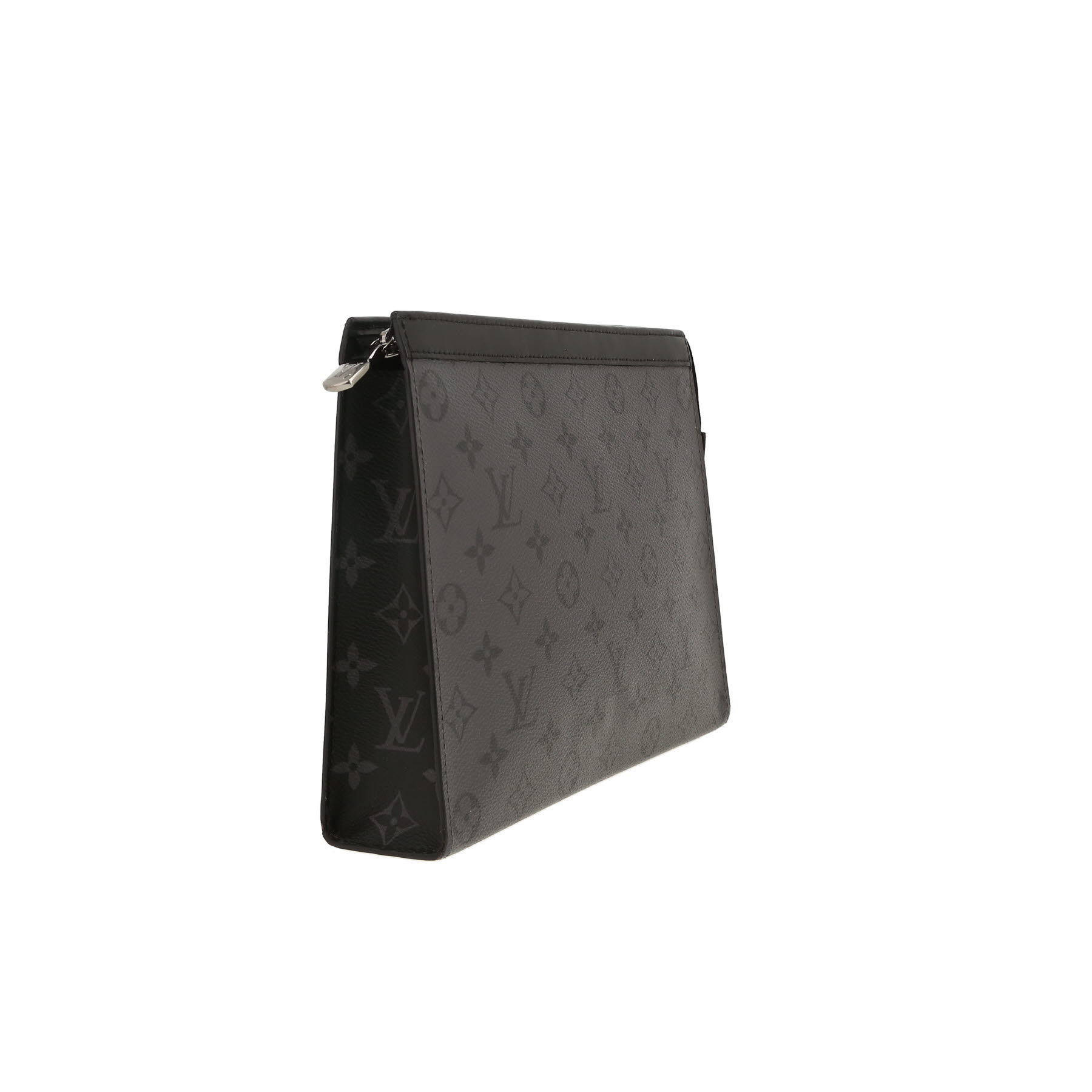 Pochette Louis Vuitton  Pochette 26 in tela monogram grigia e pelle nera