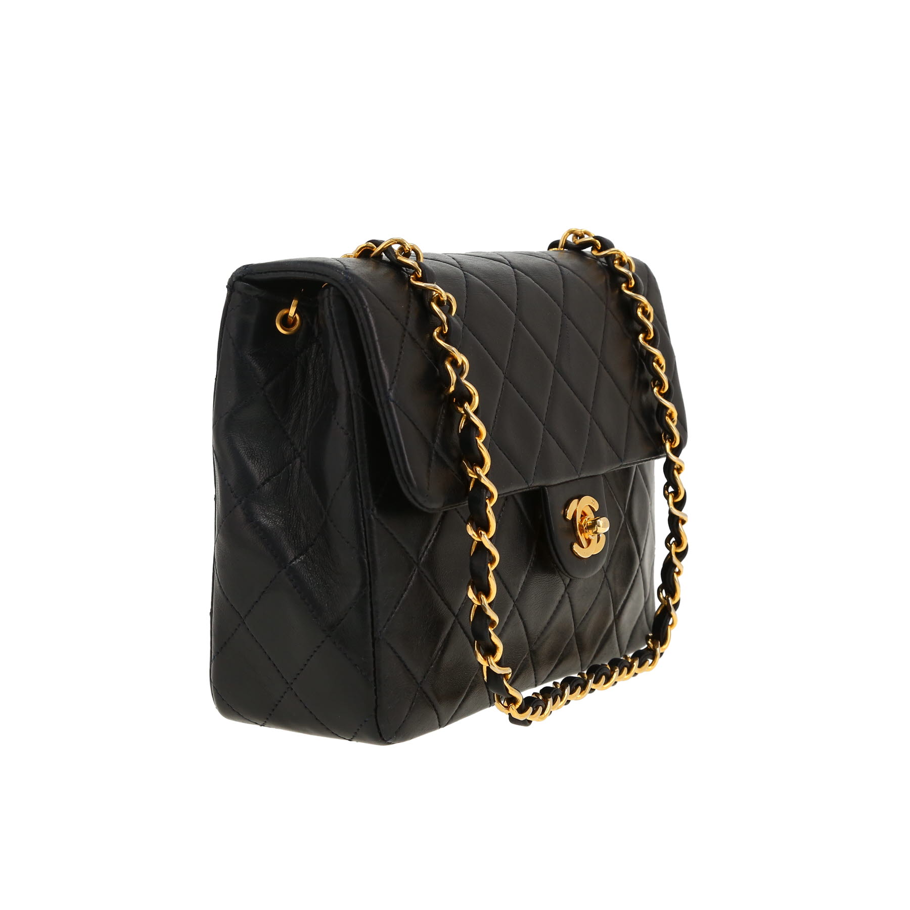 Bolso bandolera Chanel  Mini Timeless en cuero acolchado negro