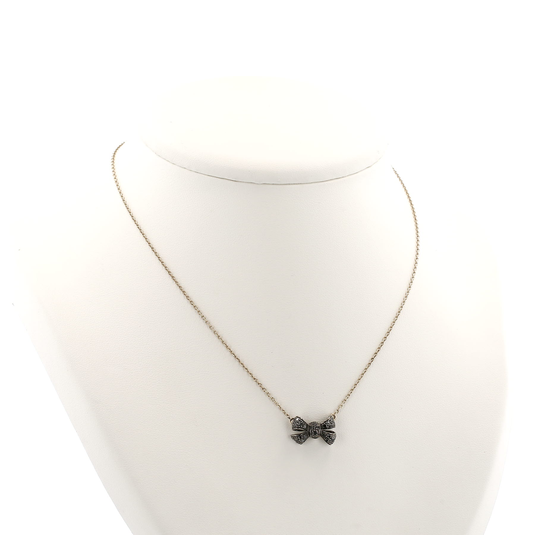 Pomellato Forever necklace in yellow gold, blackened gold and diamonds