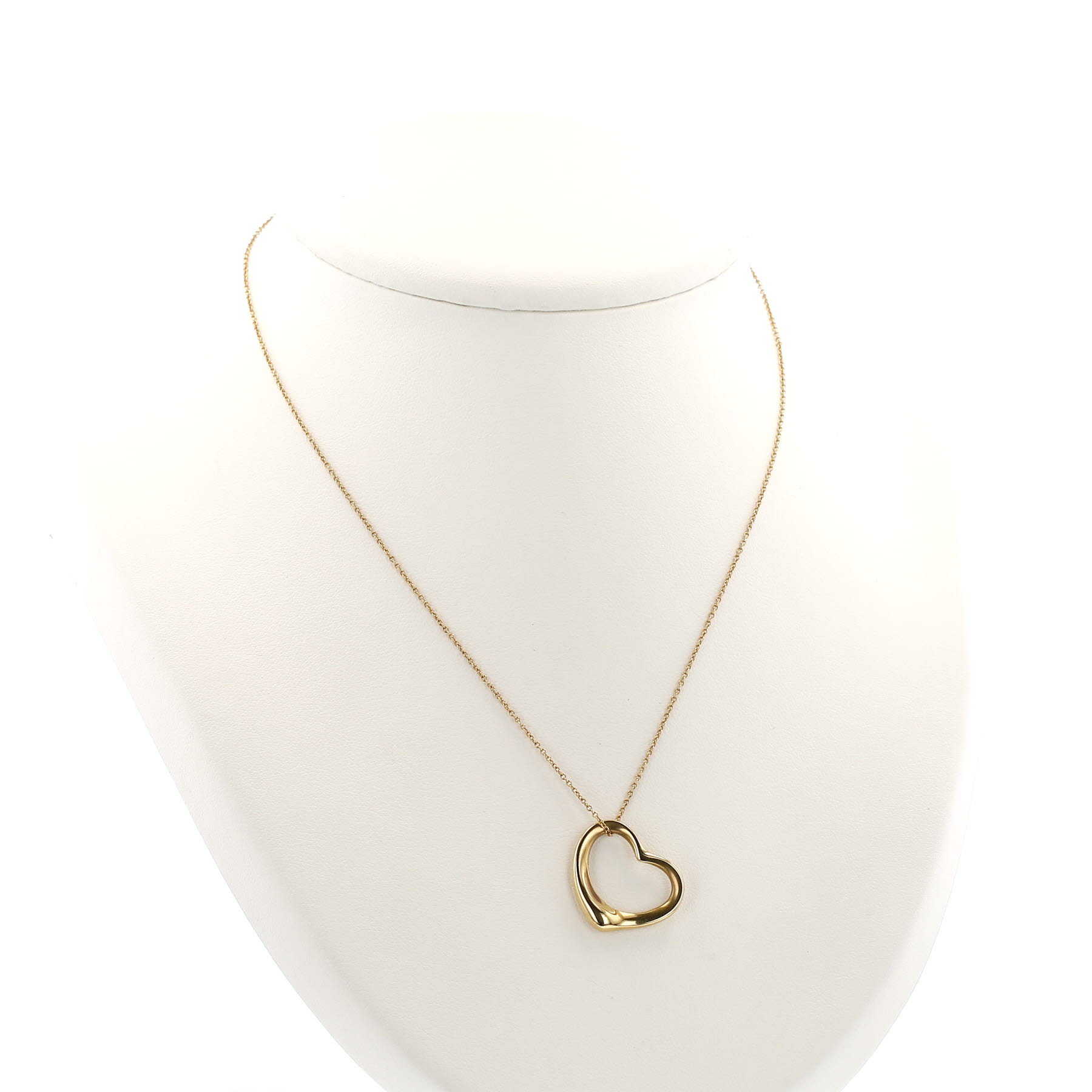 Collier Tiffany & Co Open Heart moyen modèle en or jaune