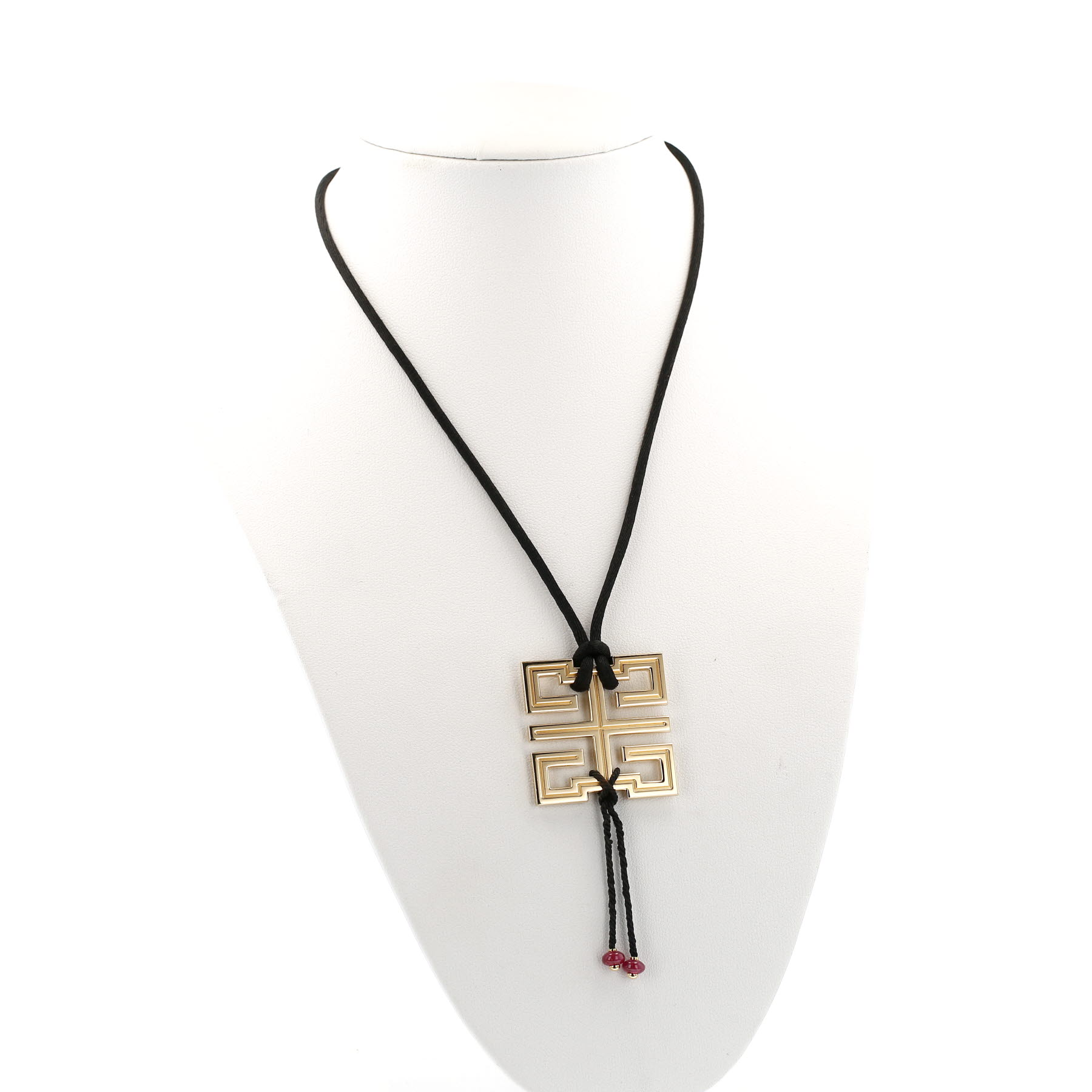 Pendentif Cartier Le Baiser du Dragon en or jaune et rubis