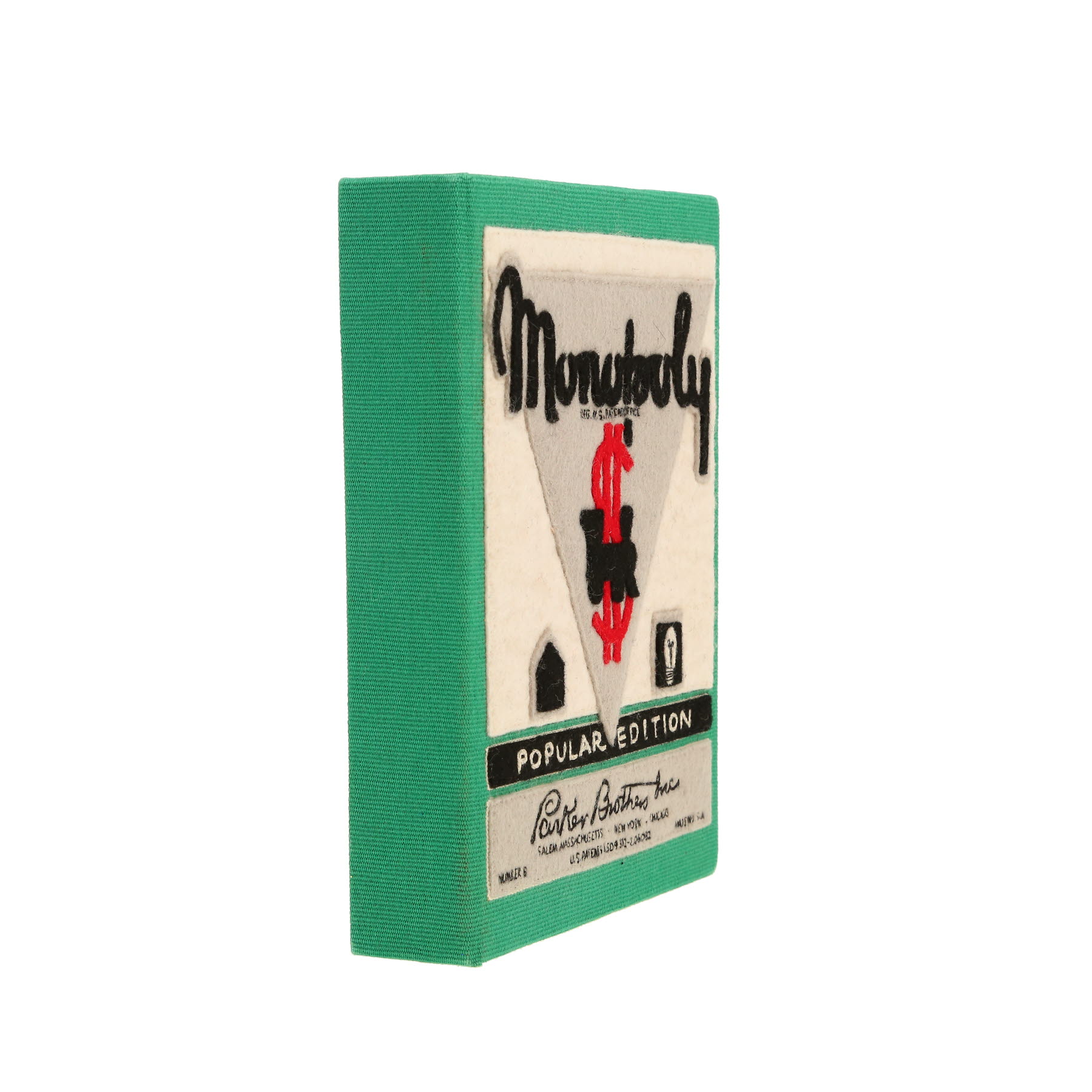 Olympia Le-Tan Monopoly Popular Edition handbag/clutch  in green canvas