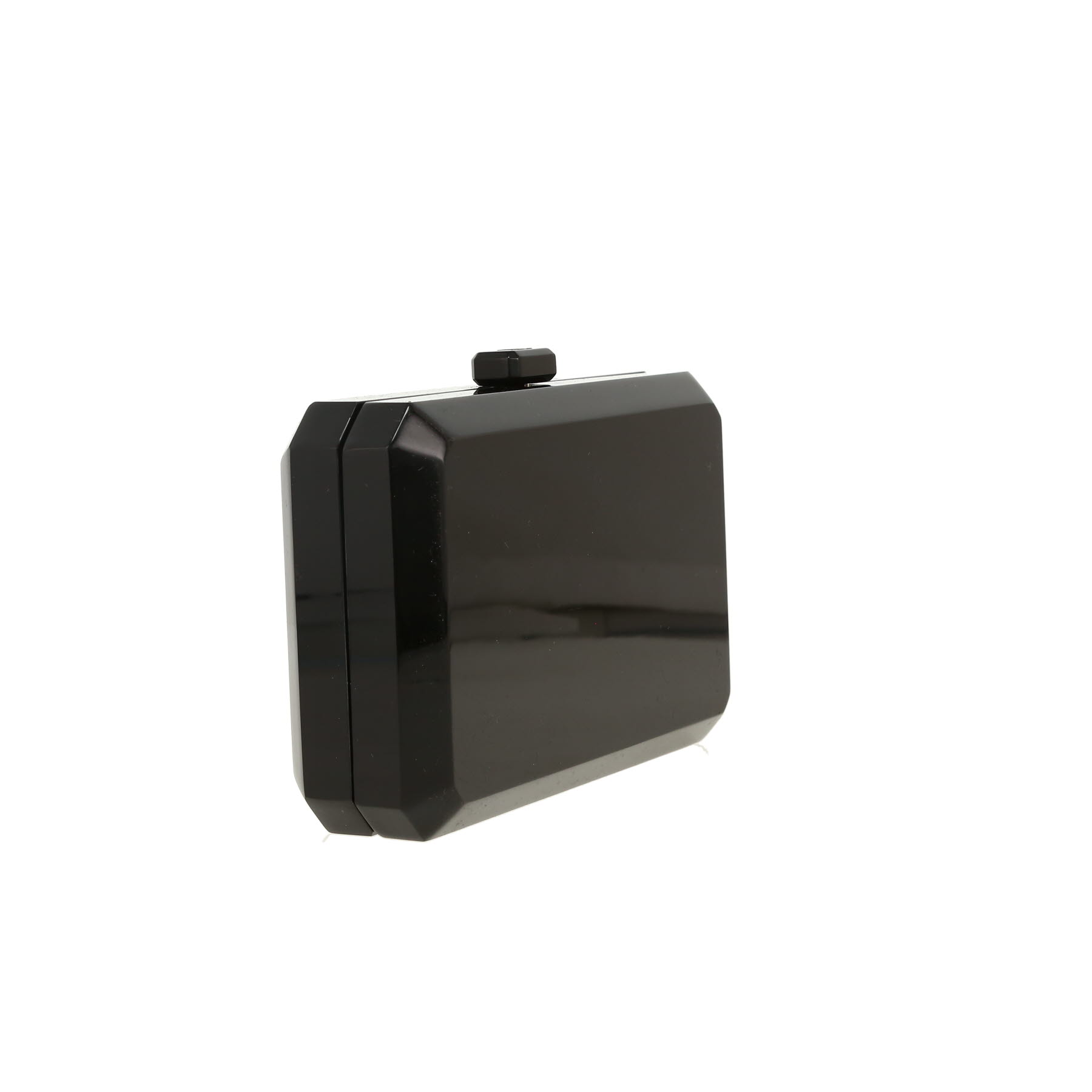 Pochette Chanel   en plexiglas noir