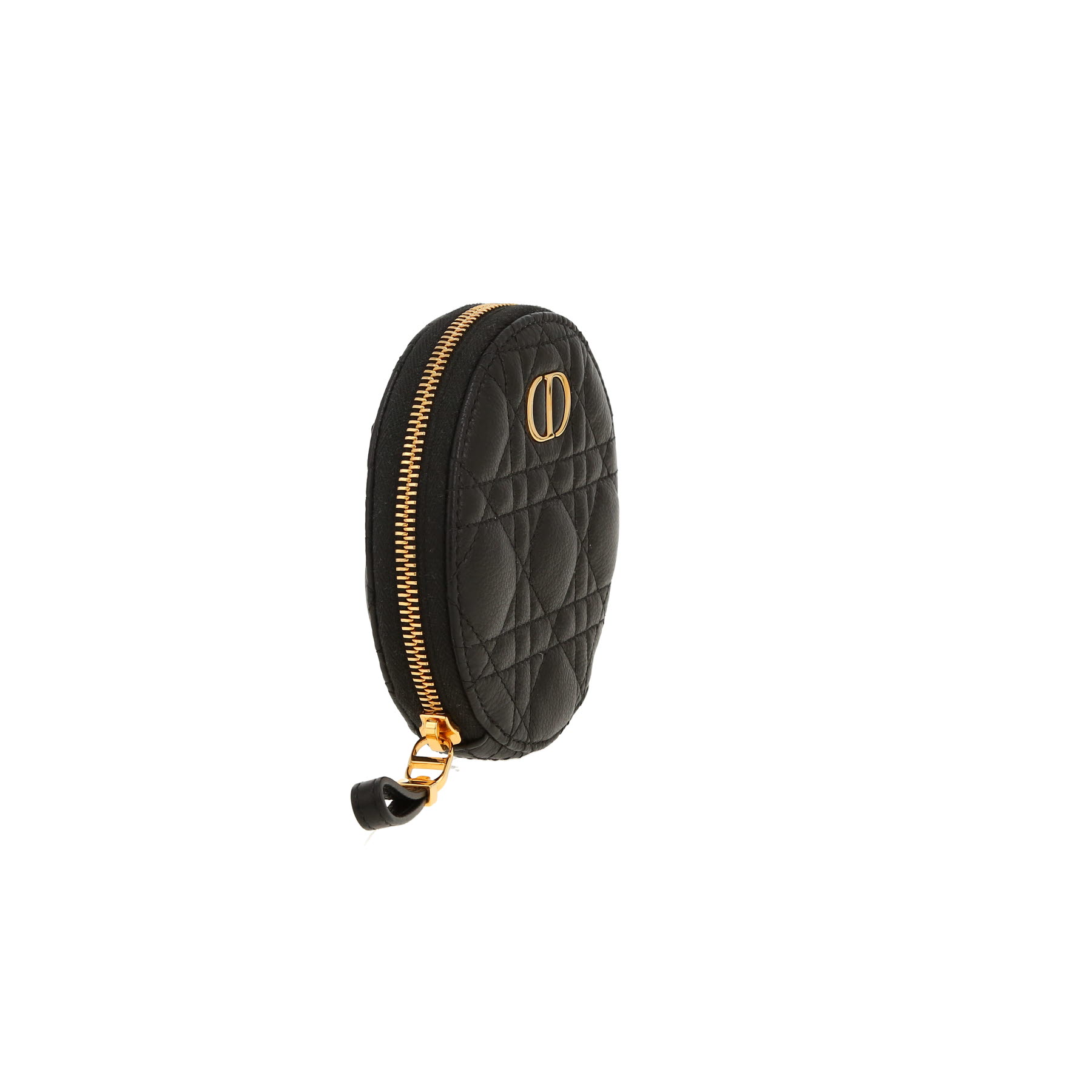 Bolso bandolera Dior  Caro mini  en cuero cannage negro