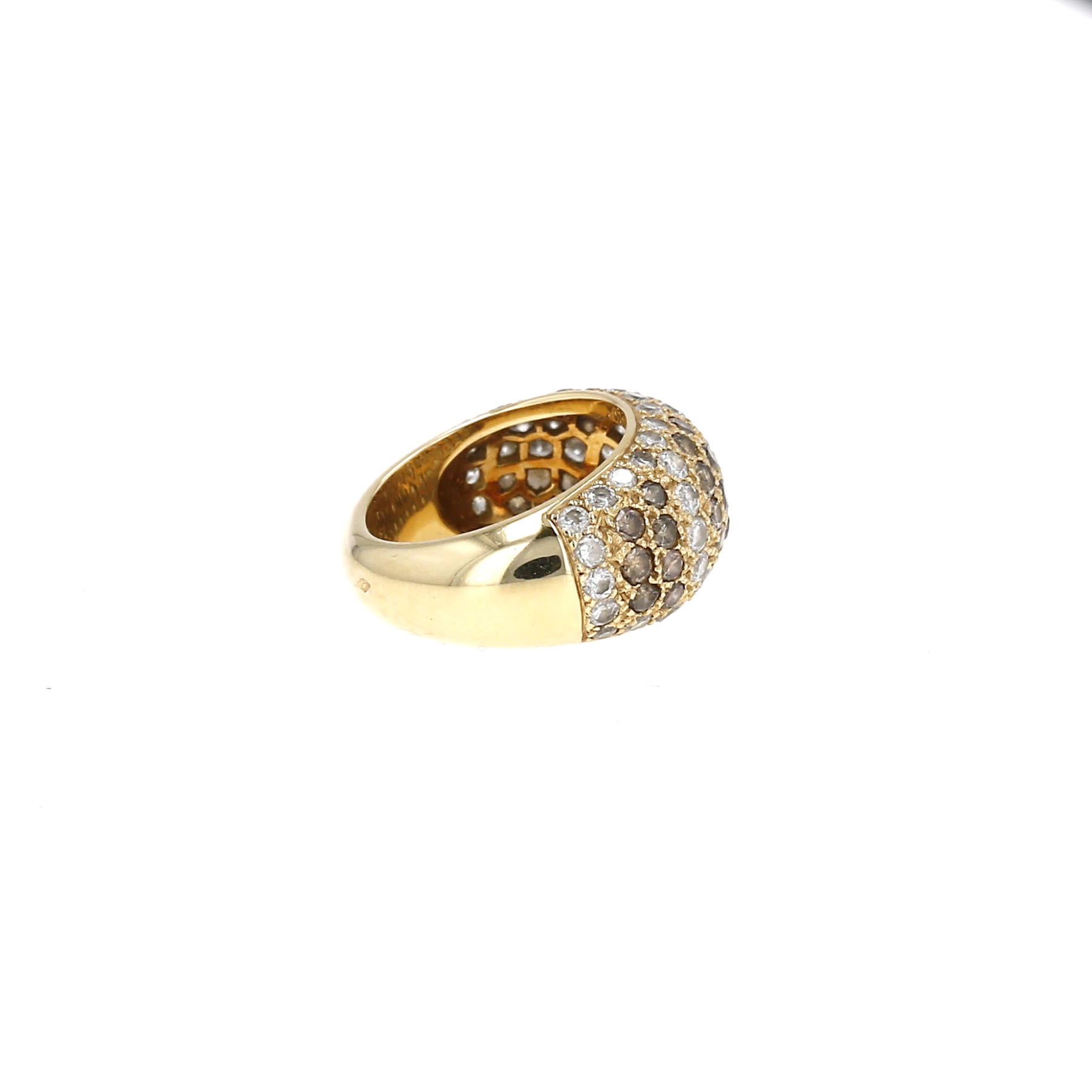Cartier Sauvage ring in yellow gold, diamonds and diamonds