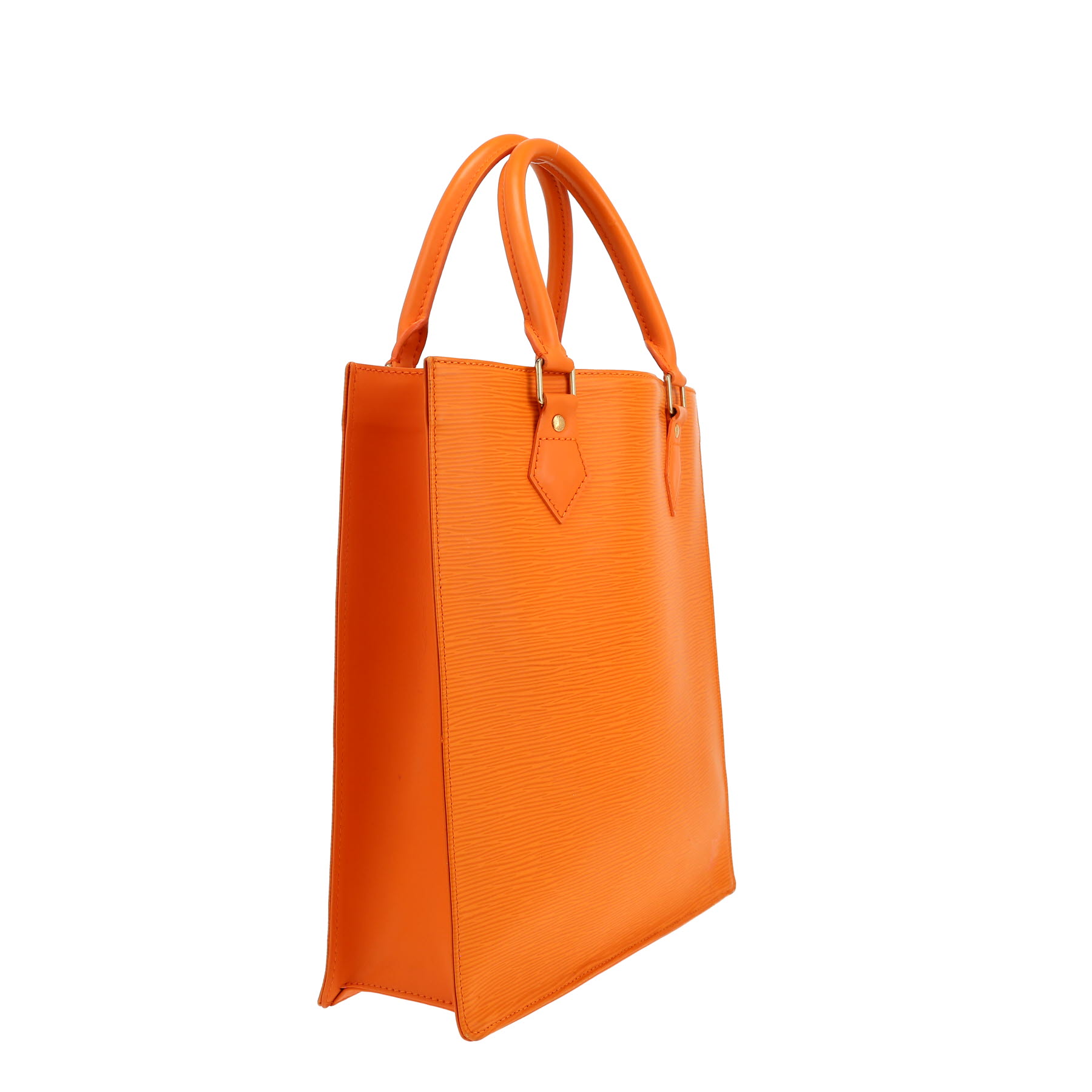 Louis Vuitton  Sac Plat shopping bag  in orange epi leather