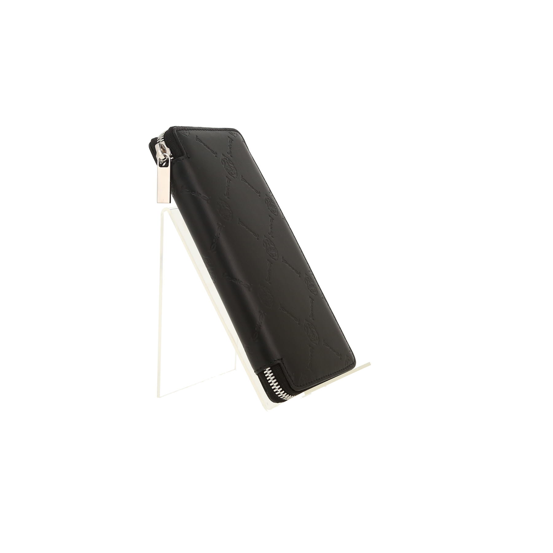 Berluti  Itauba Vertical Signature wallet  in black leather