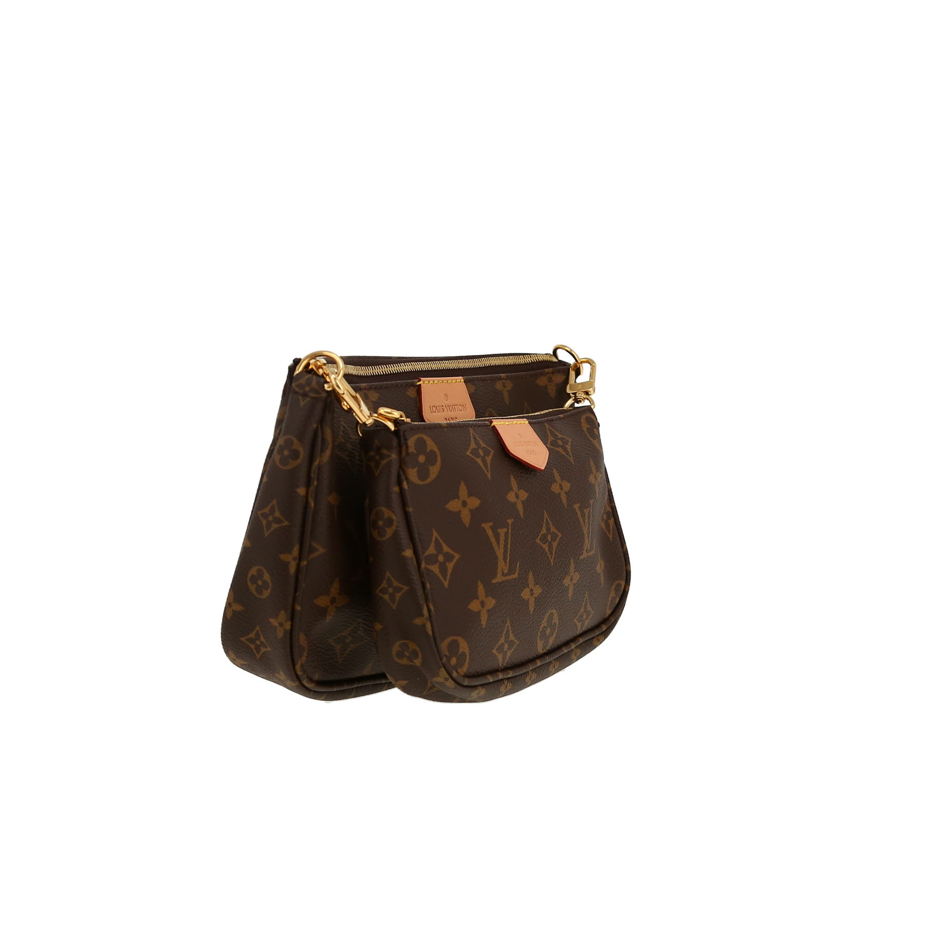 Sac bandoulière Louis Vuitton  Multi-Pochette en toile monogram enduite marron