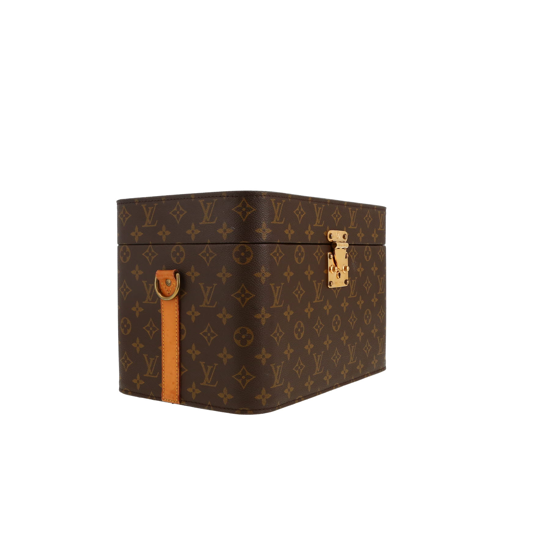 Louis Vuitton  Vanity vanity case  in brown monogram canvas  and natural leather