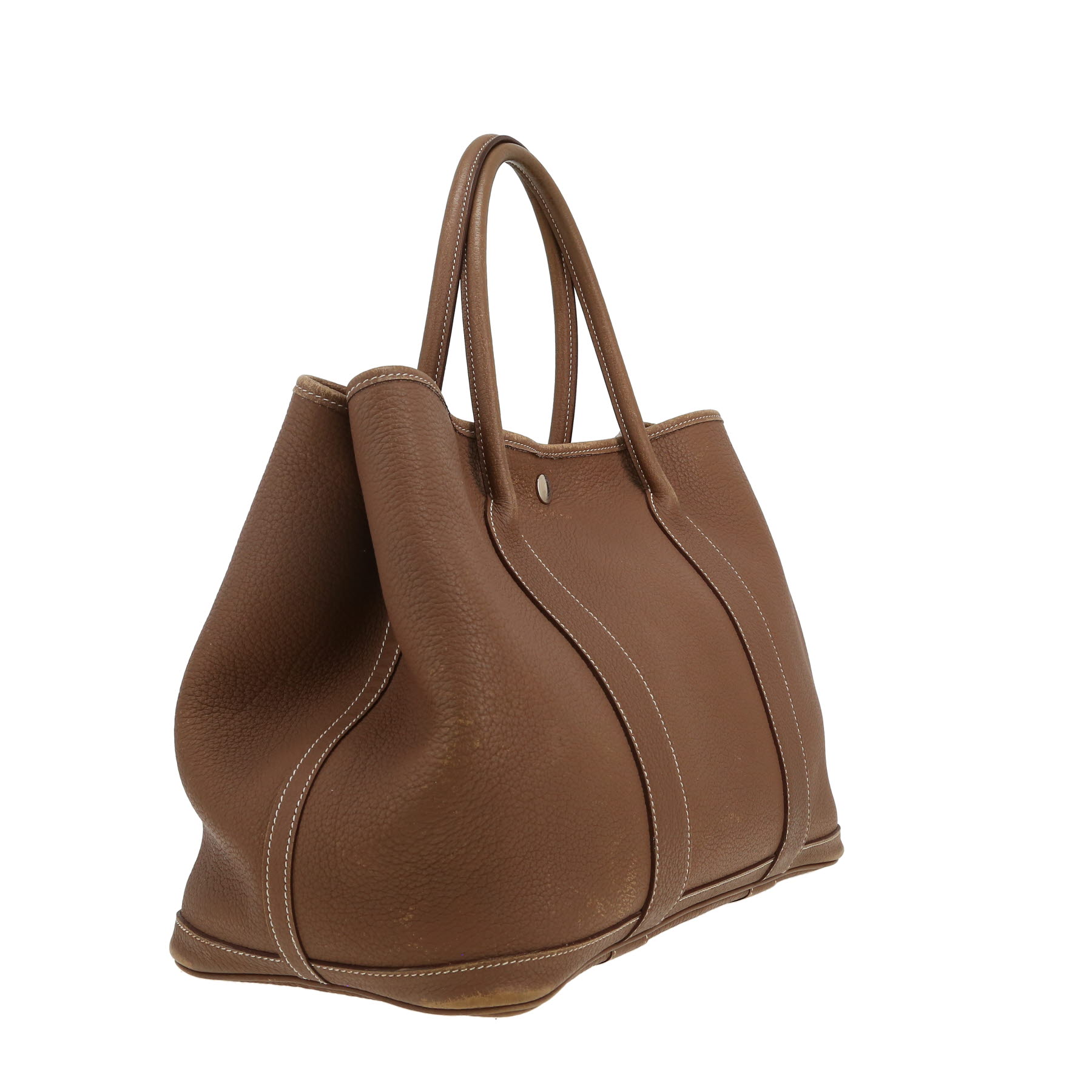 Sac cabas Hermès  Garden en cuir togo étoupe