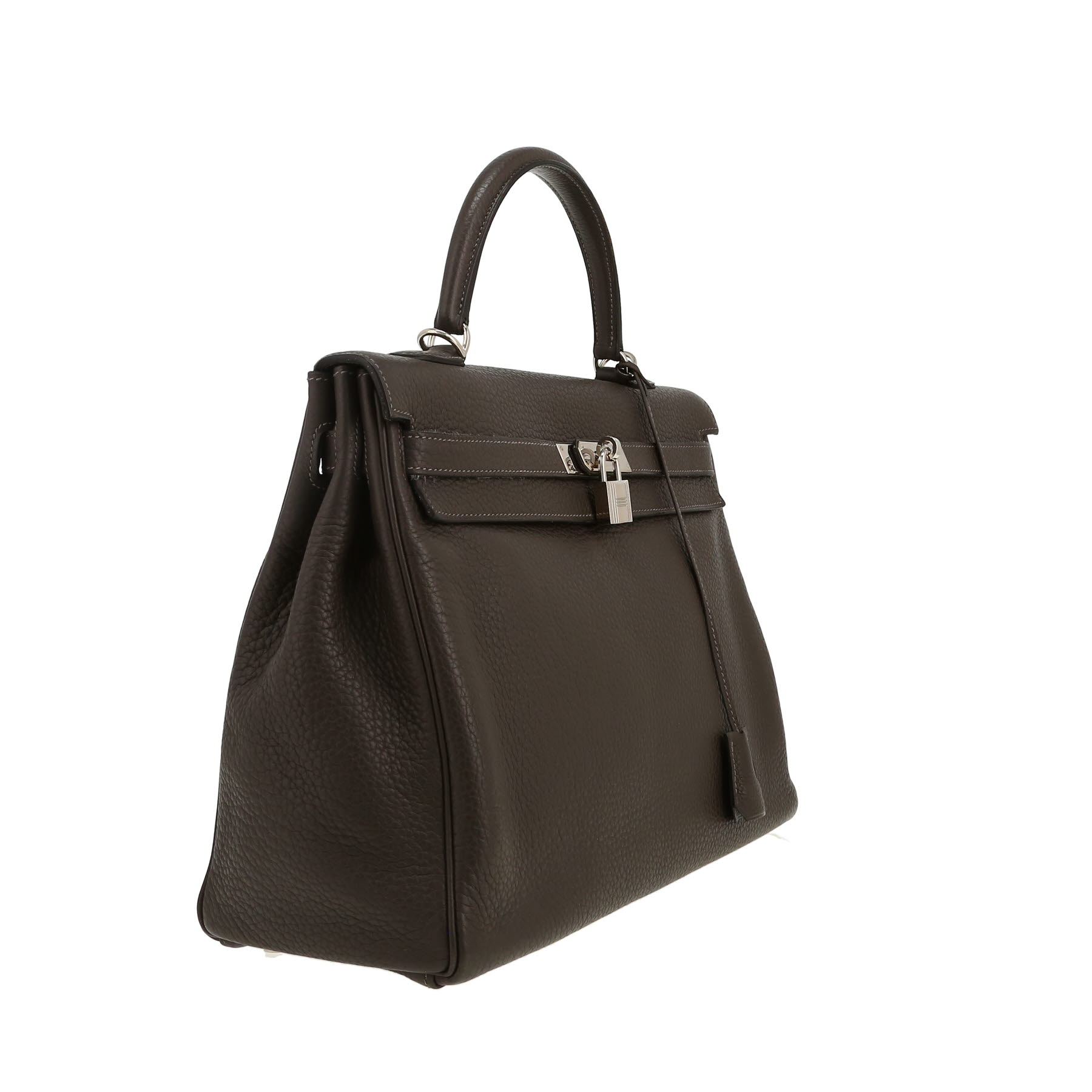 Hermès  Kelly 35 cm handbag  in anthracite grey togo leather
