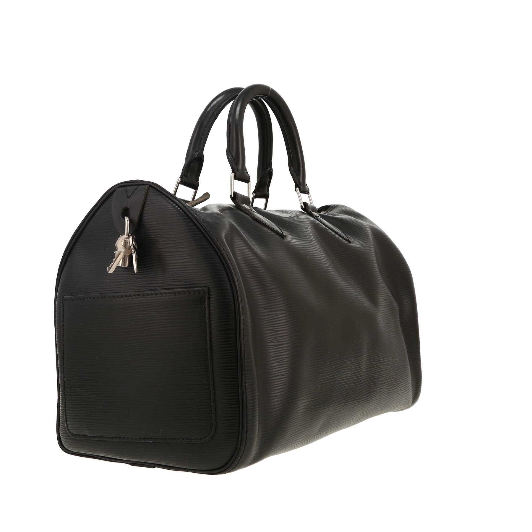 Louis Vuitton  Speedy 30 handbag  in black epi leather