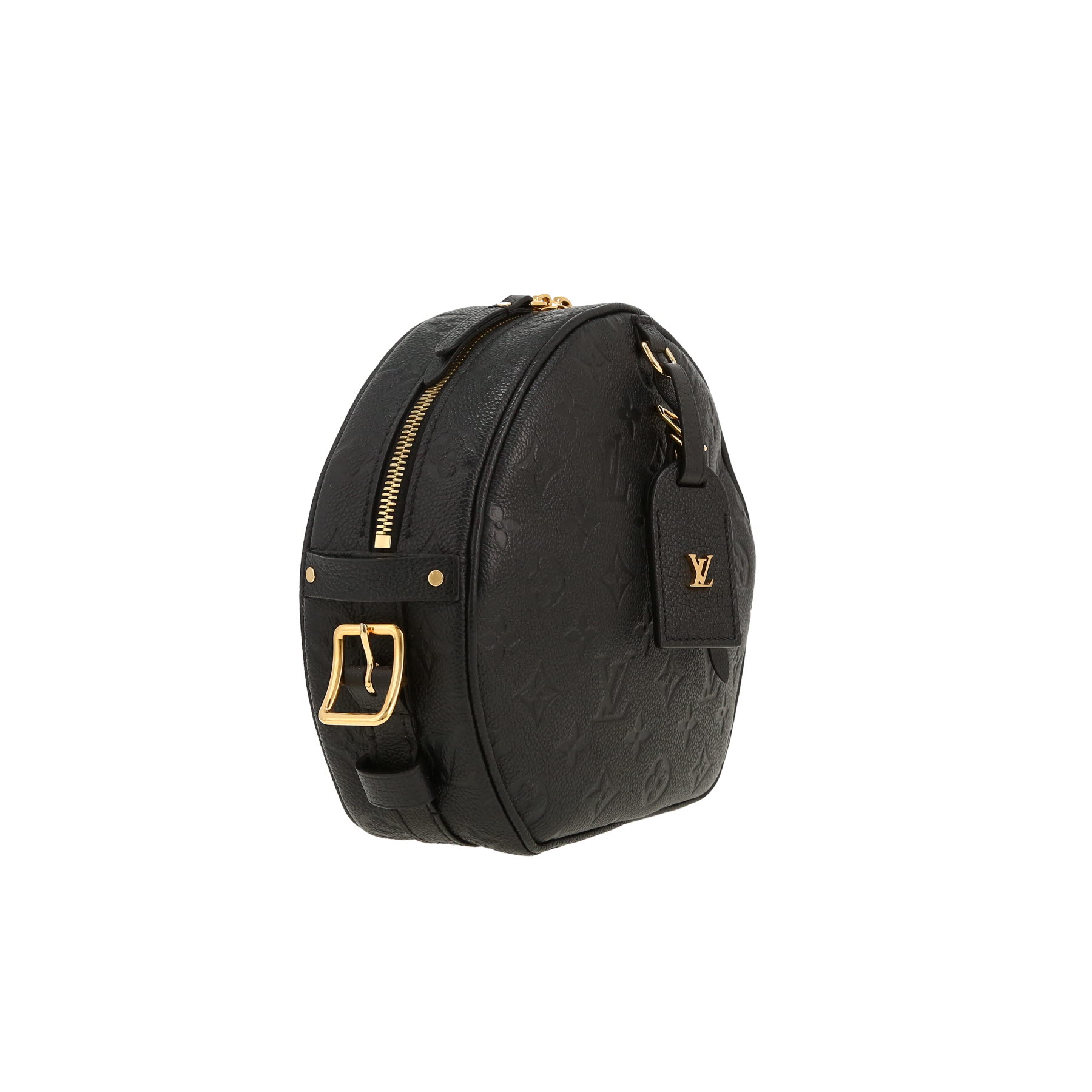 Sac bandoulière Louis Vuitton  Boîte chapeau en cuir monogram empreinte noir Sac bandoulière Louis Vuitton  Boîte chapeau en cuir monogram empreinte noir