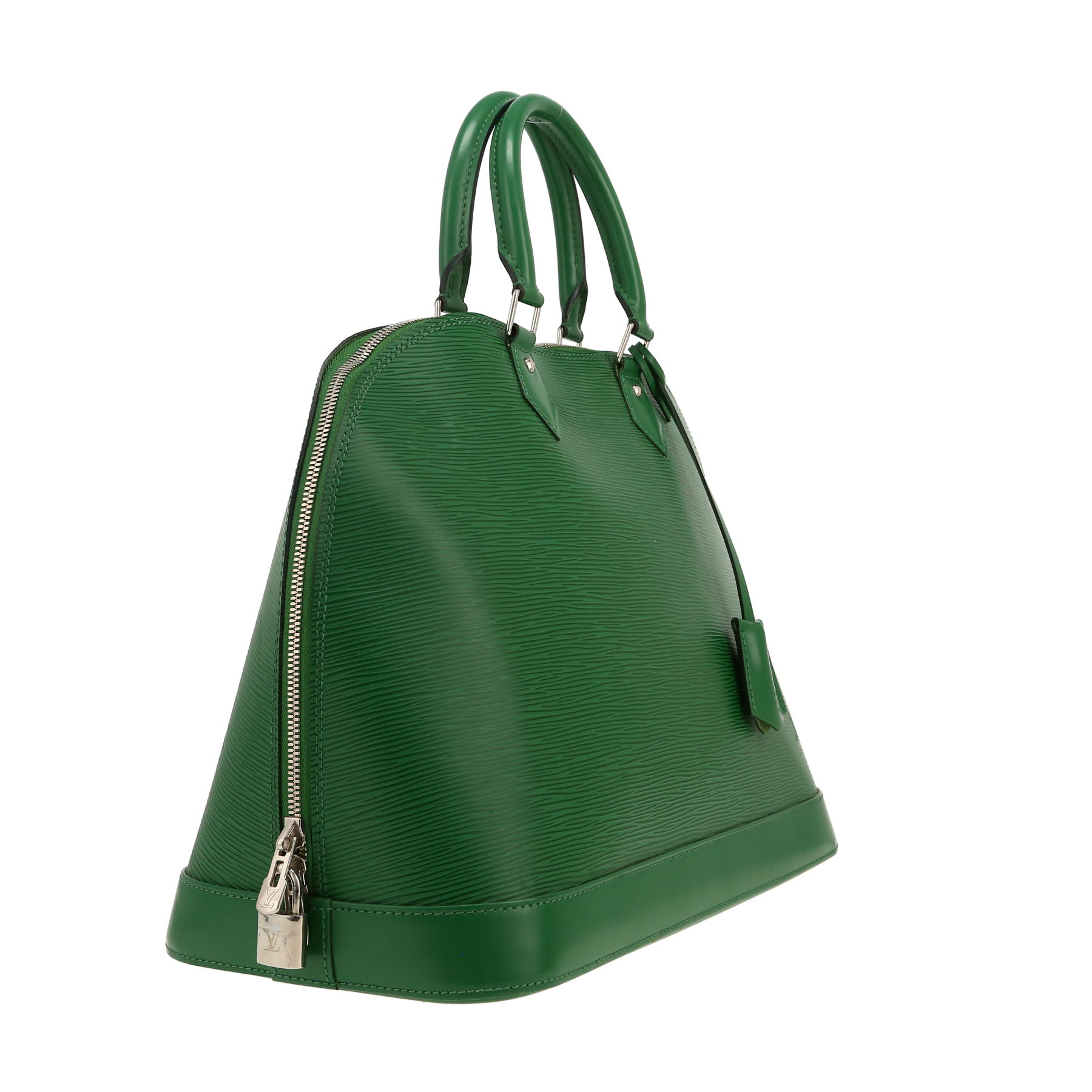 Louis Vuitton  Alma large model  handbag  in green epi leather