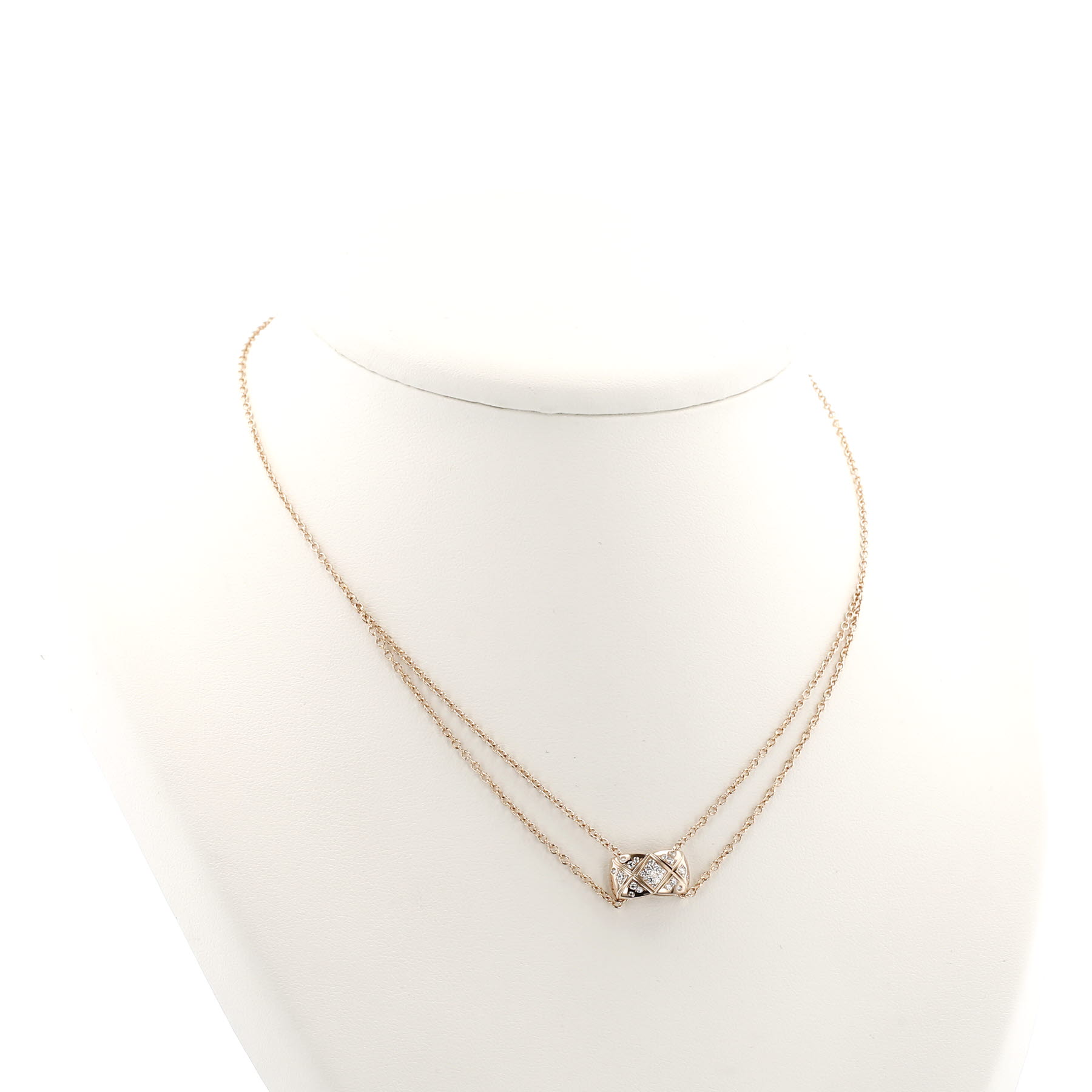 Collier Chanel Coco Crush en or rose et diamants
