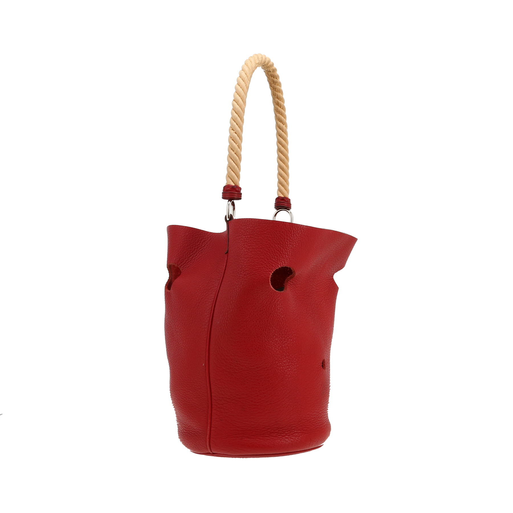 Hermès  Mangeoire handbag  in burgundy togo leather