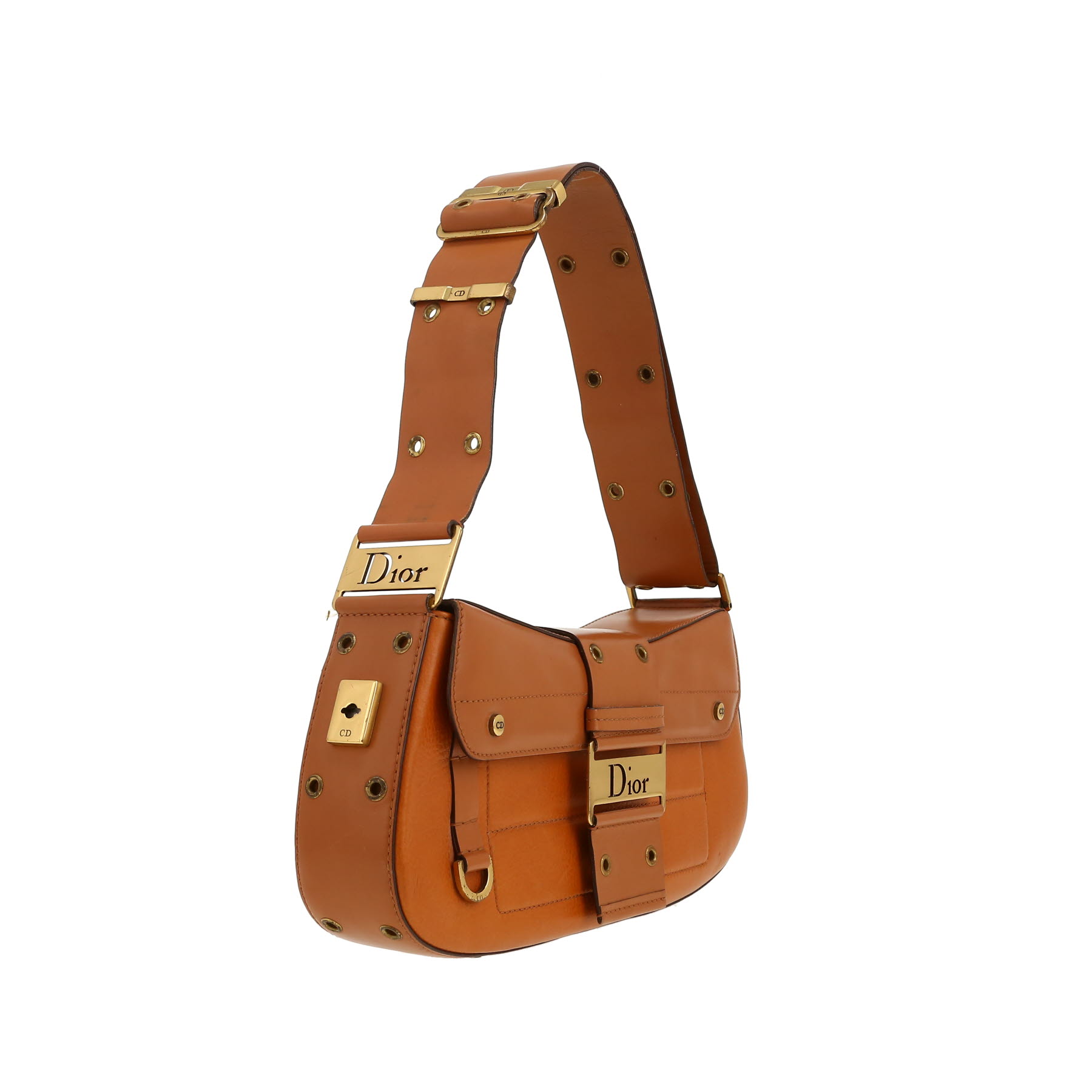 Bolso de mano Dior  Colombus en cuero marrón