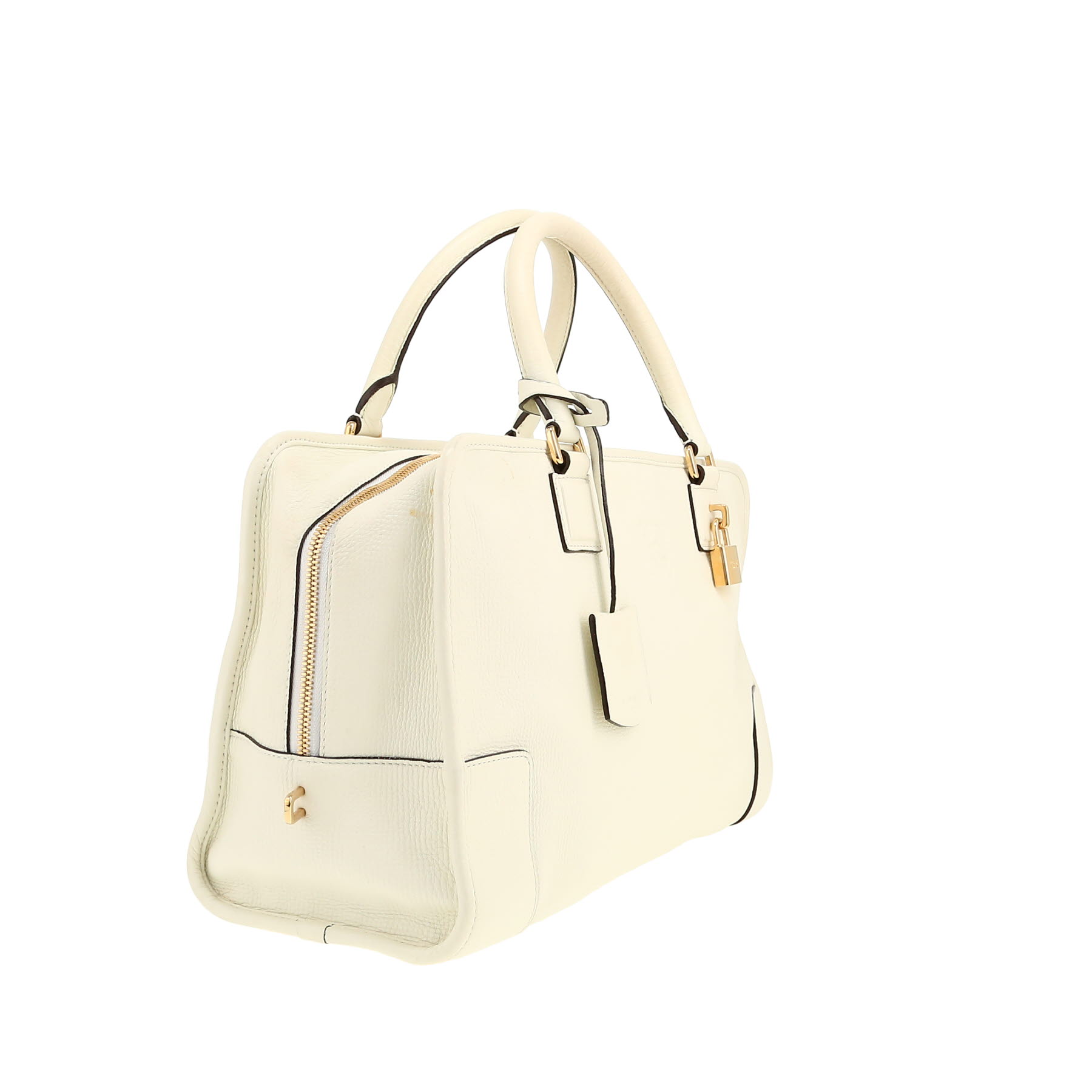 Bolso de mano Loewe  Amazona en cuero blanco