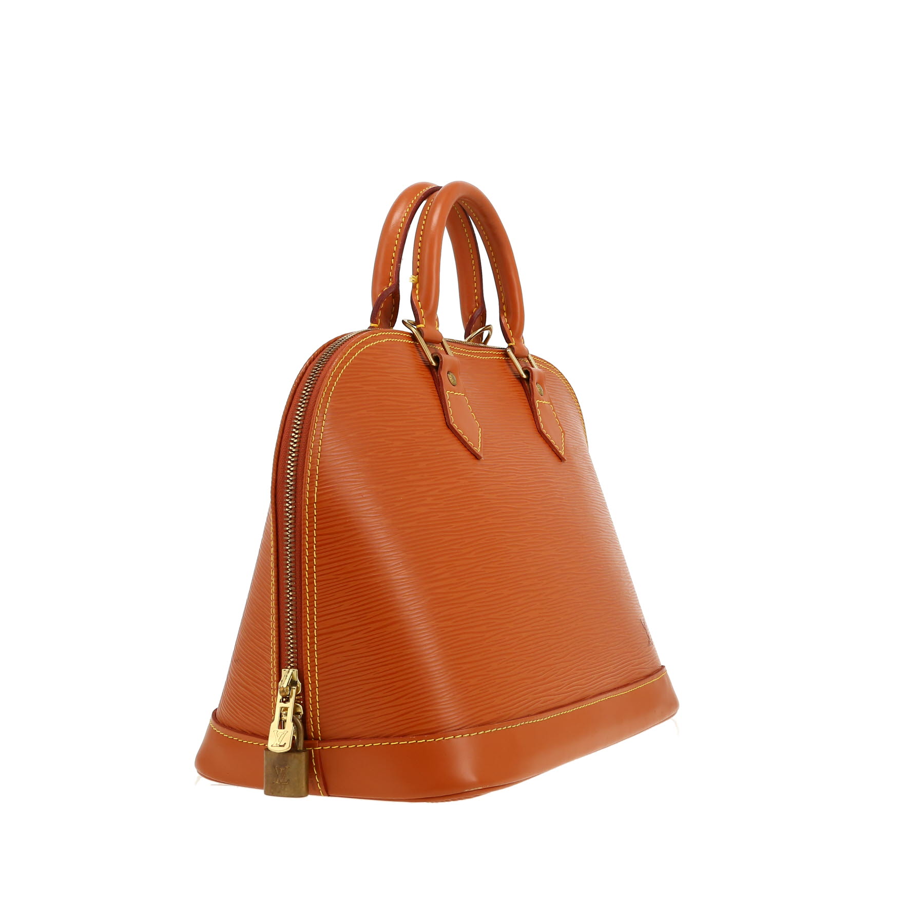 Louis Vuitton  Alma large model  handbag  in brown epi leather