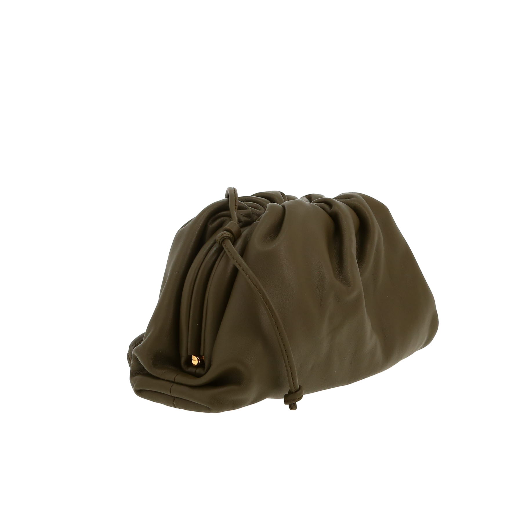 Bottega Veneta  Pouch handbag/clutch  in khaki leather