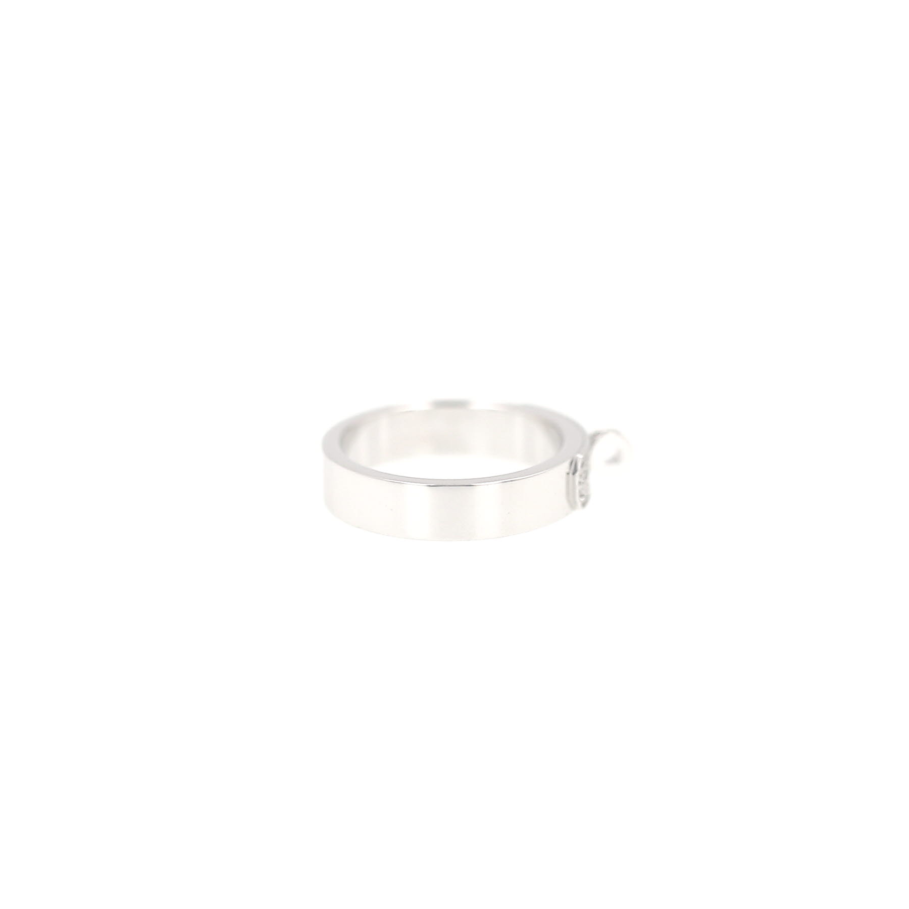 Anello Hermès Kelly in oro bianco e diamanti