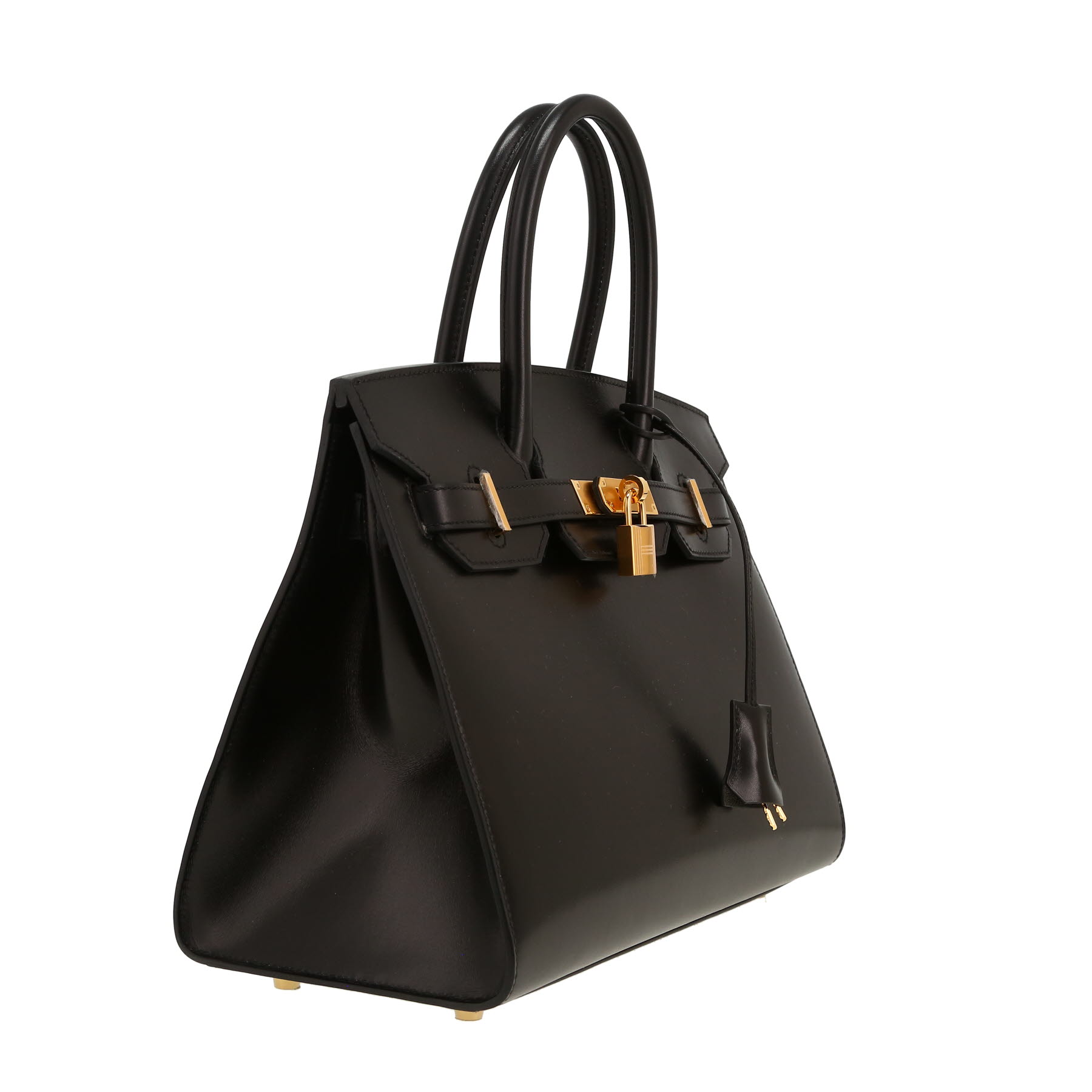 Hermès  Birkin 30 cm handbag  in black box leather