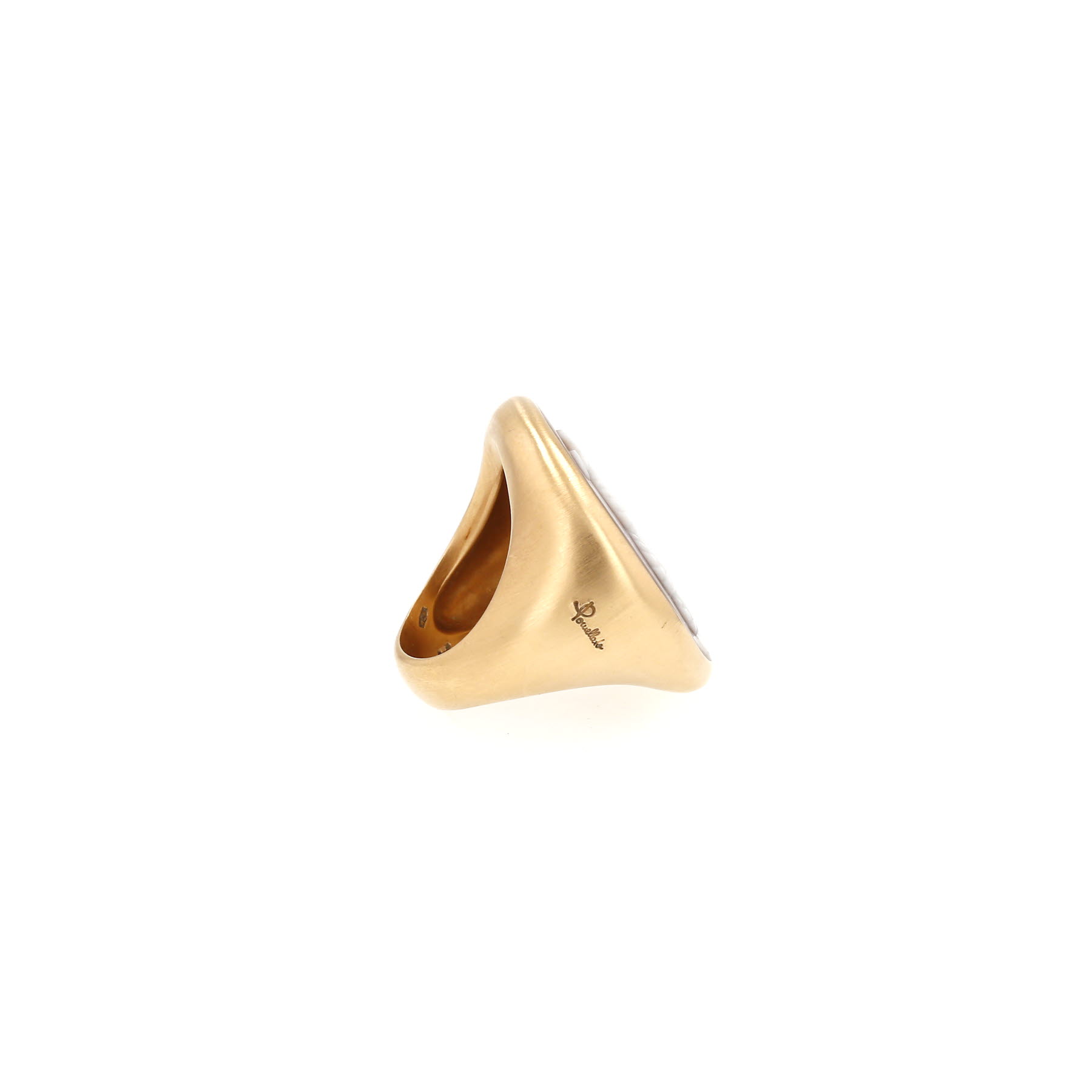 Pomellato  ring in pink gold and agate