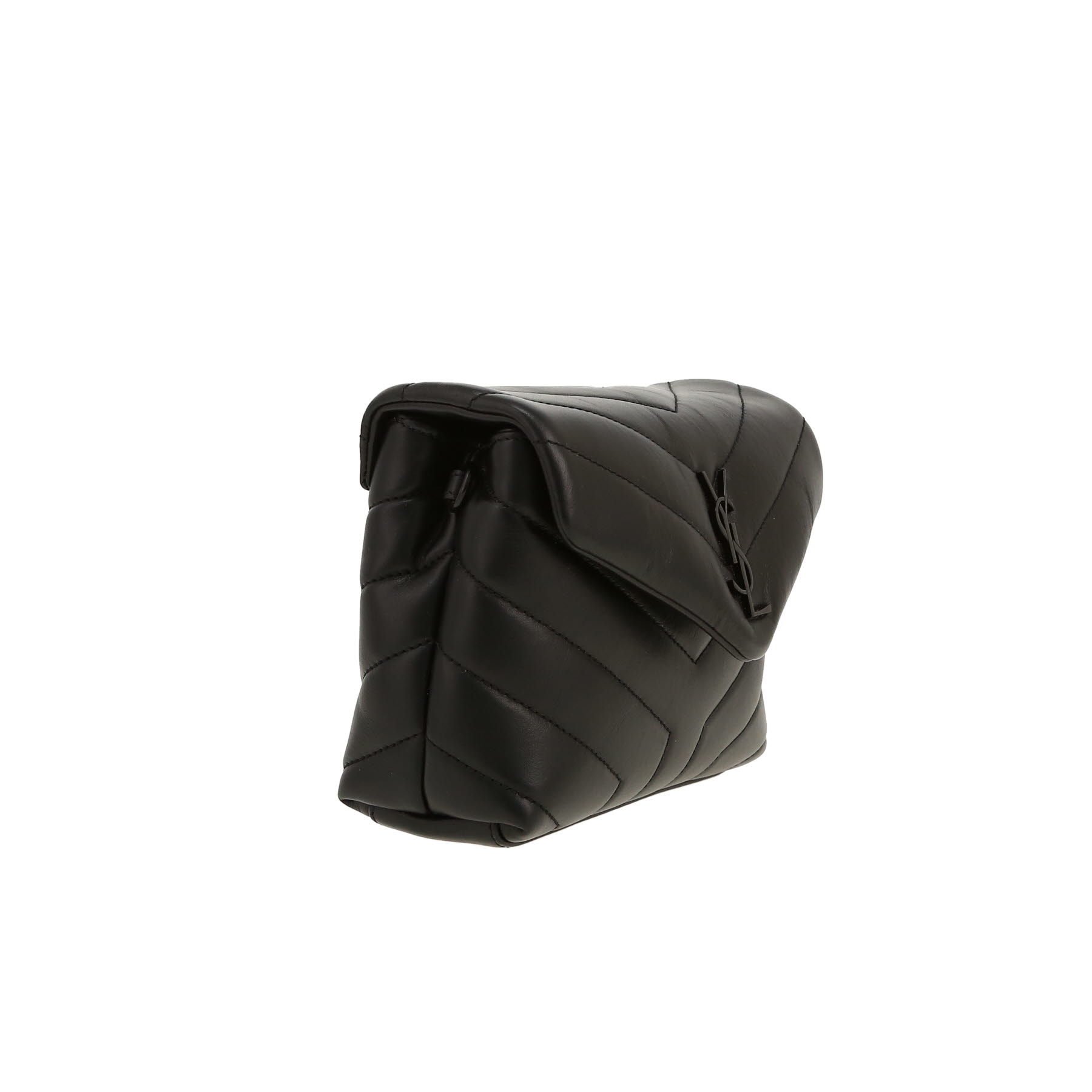 Borsa a tracolla Saint Laurent  Toy Loulou in pelle trapuntata nera