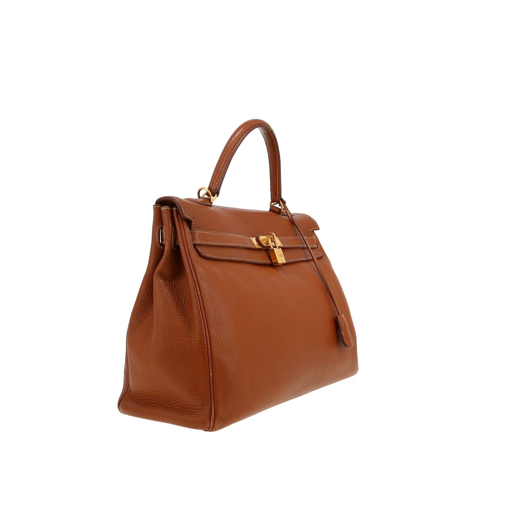 Hermès  Kelly 35 cm handbag  in gold togo leather