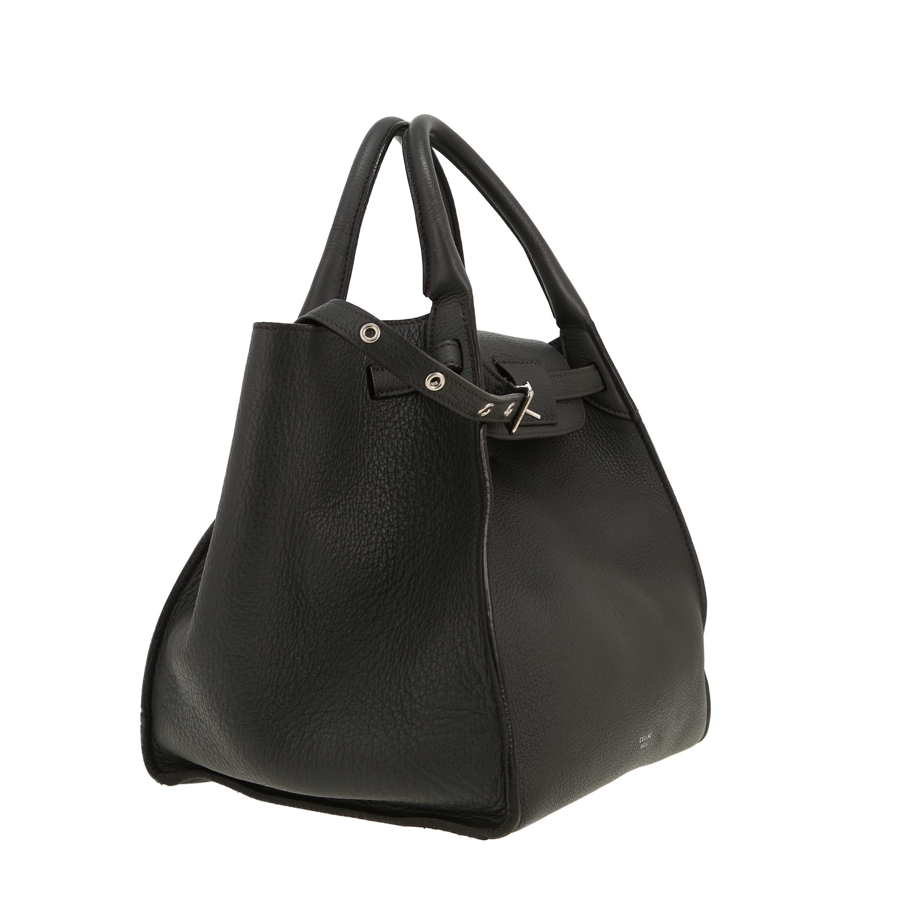 Sac à main Celine  Big Bag en cuir grainé gris