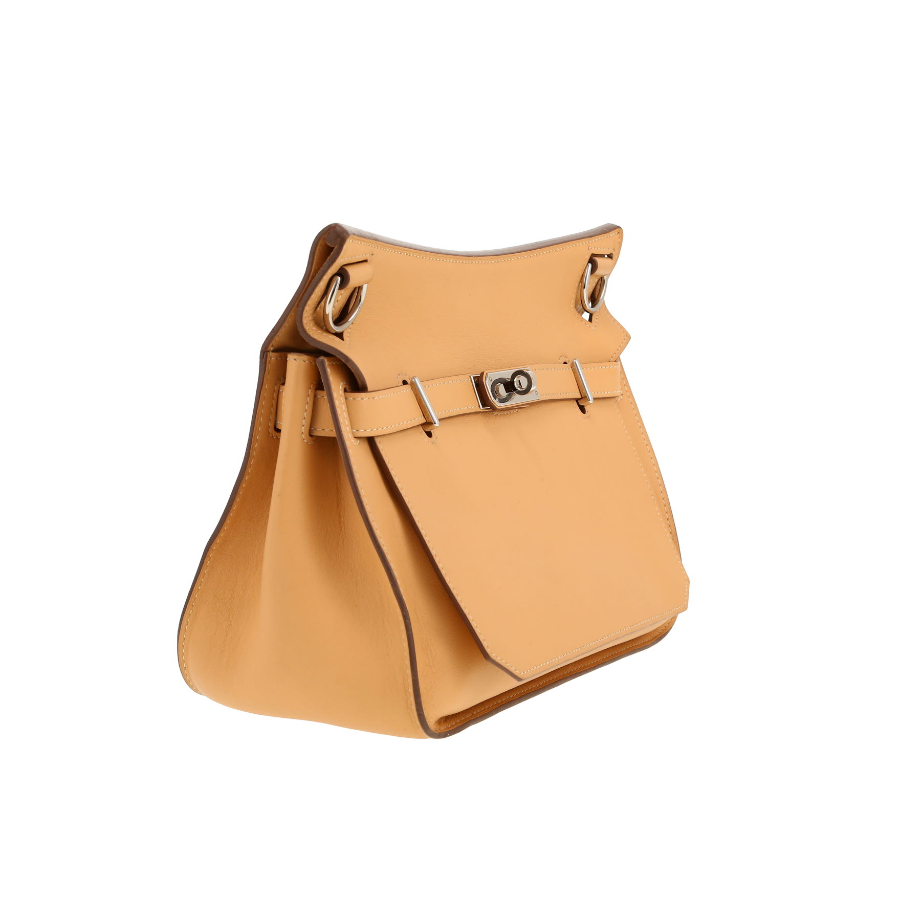 Sac bandoulière Hermès  Jypsiere 28 cm en cuir Swift beige