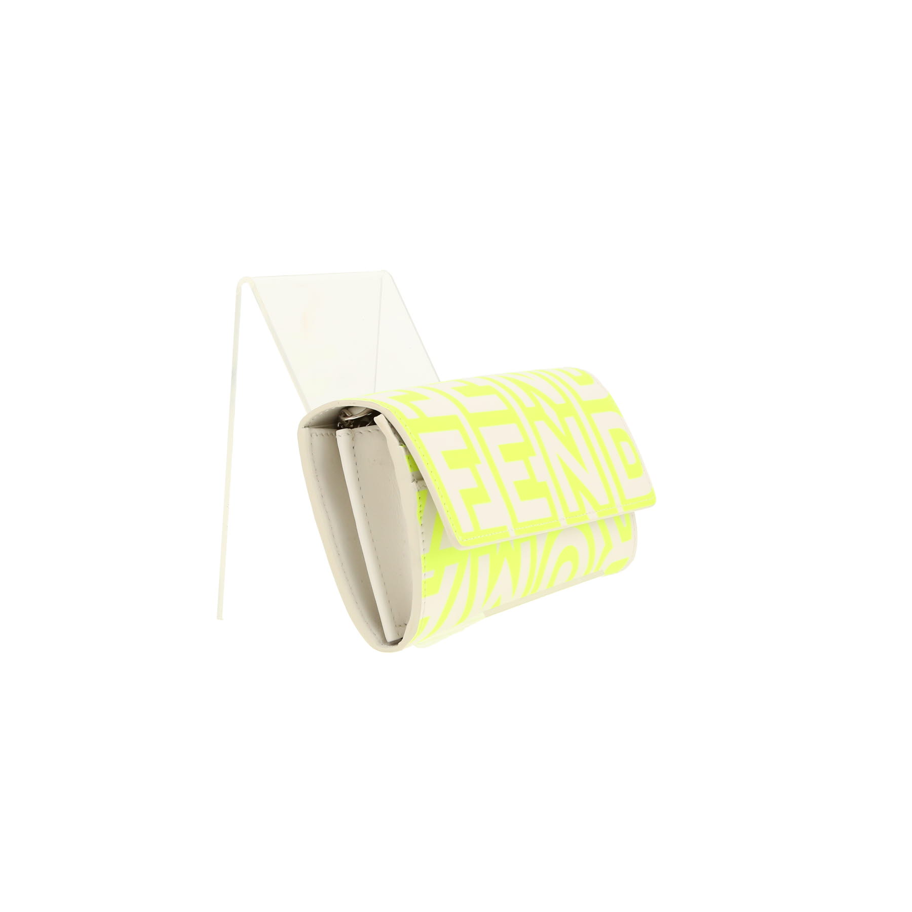 Fendi X Marc Jacobs  shoulder bag  in white and yellow leather