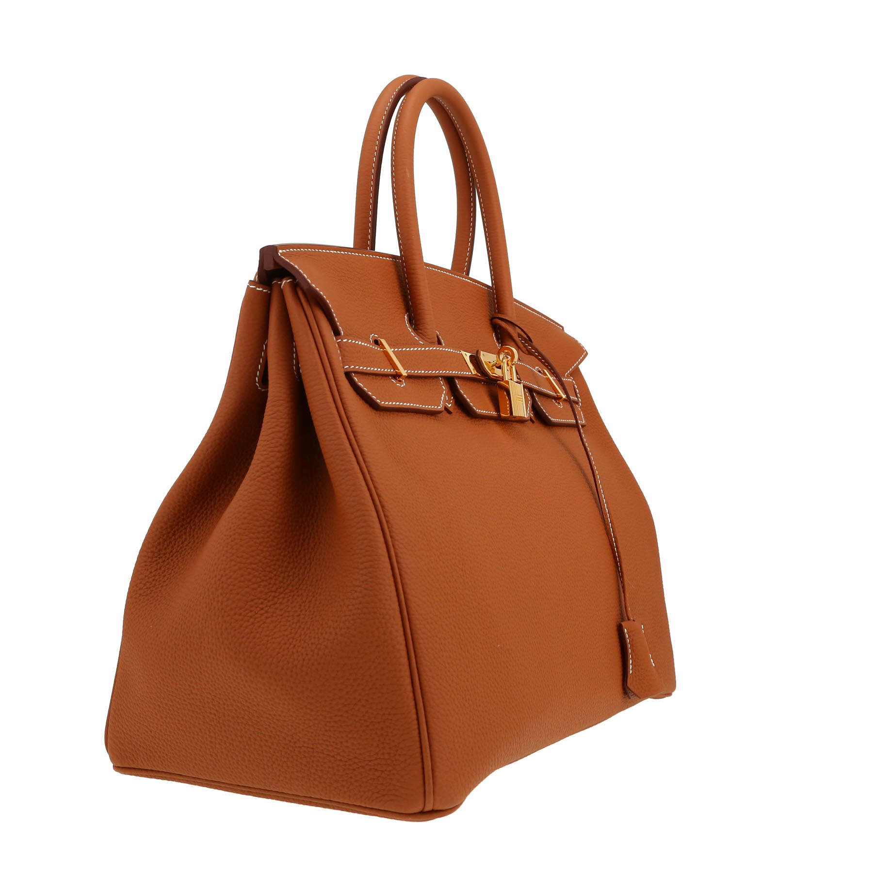 Sac à main Hermès  Birkin 35 cm en cuir togo gold
