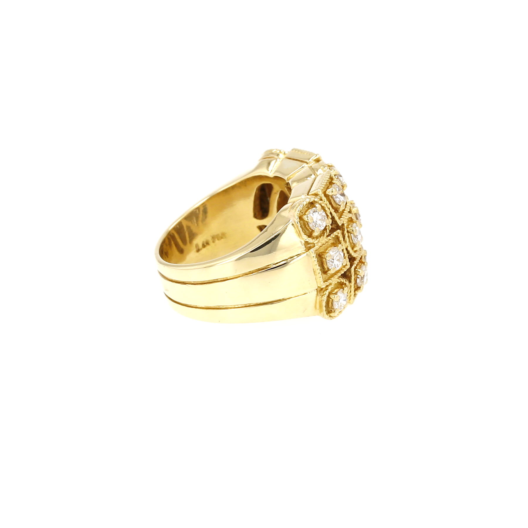 Bague Lalaounis Theodora en or jaune et diamants