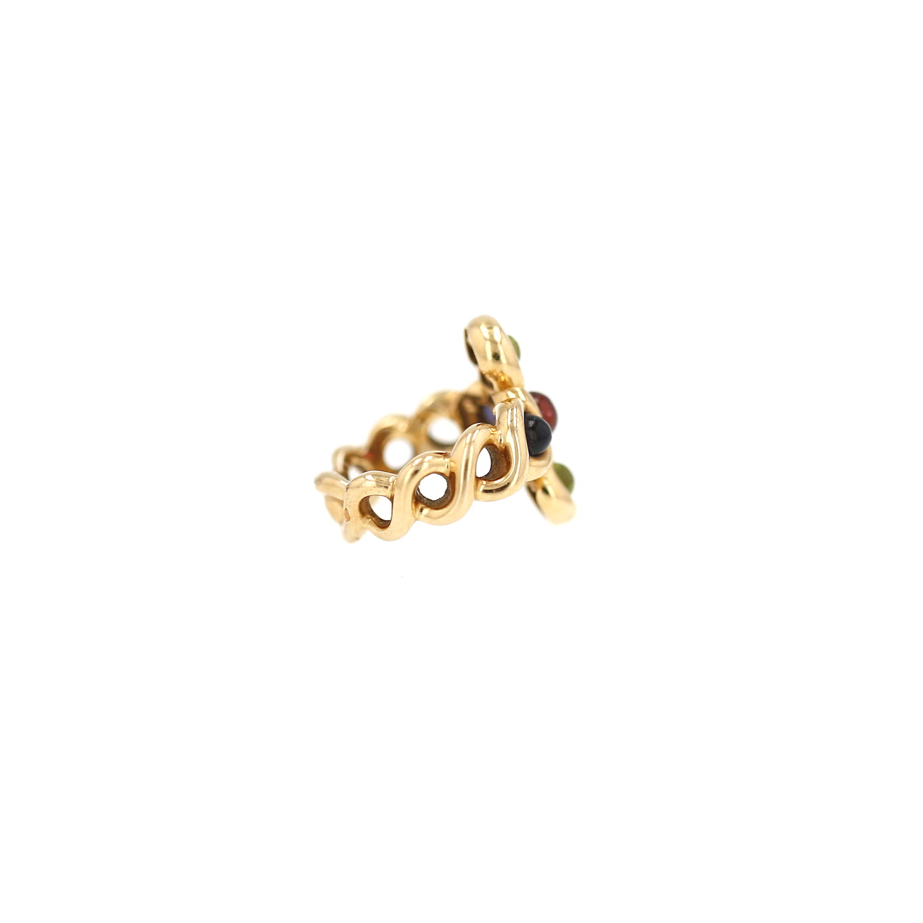 Chanel  ring in yellow gold and colored stones