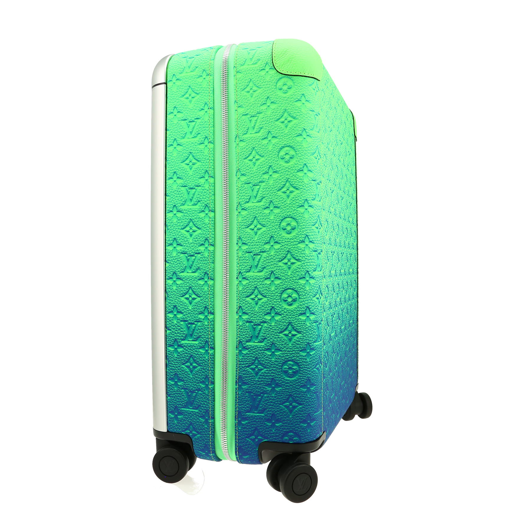 Louis Vuitton  Horizon 50 suitcase  in green and blue empreinte monogram leather