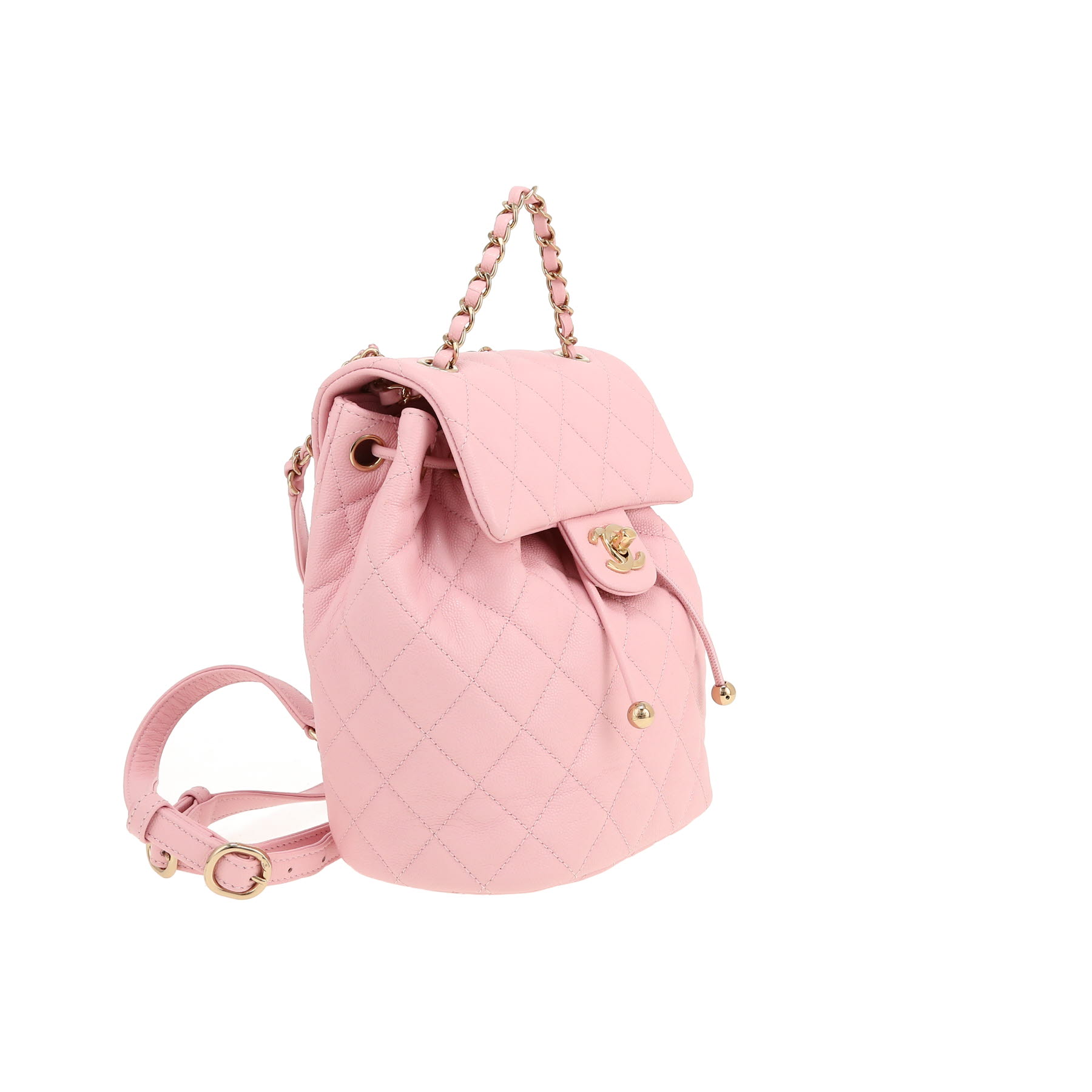 Chanel  Sac à dos backpack  in pink grained leather