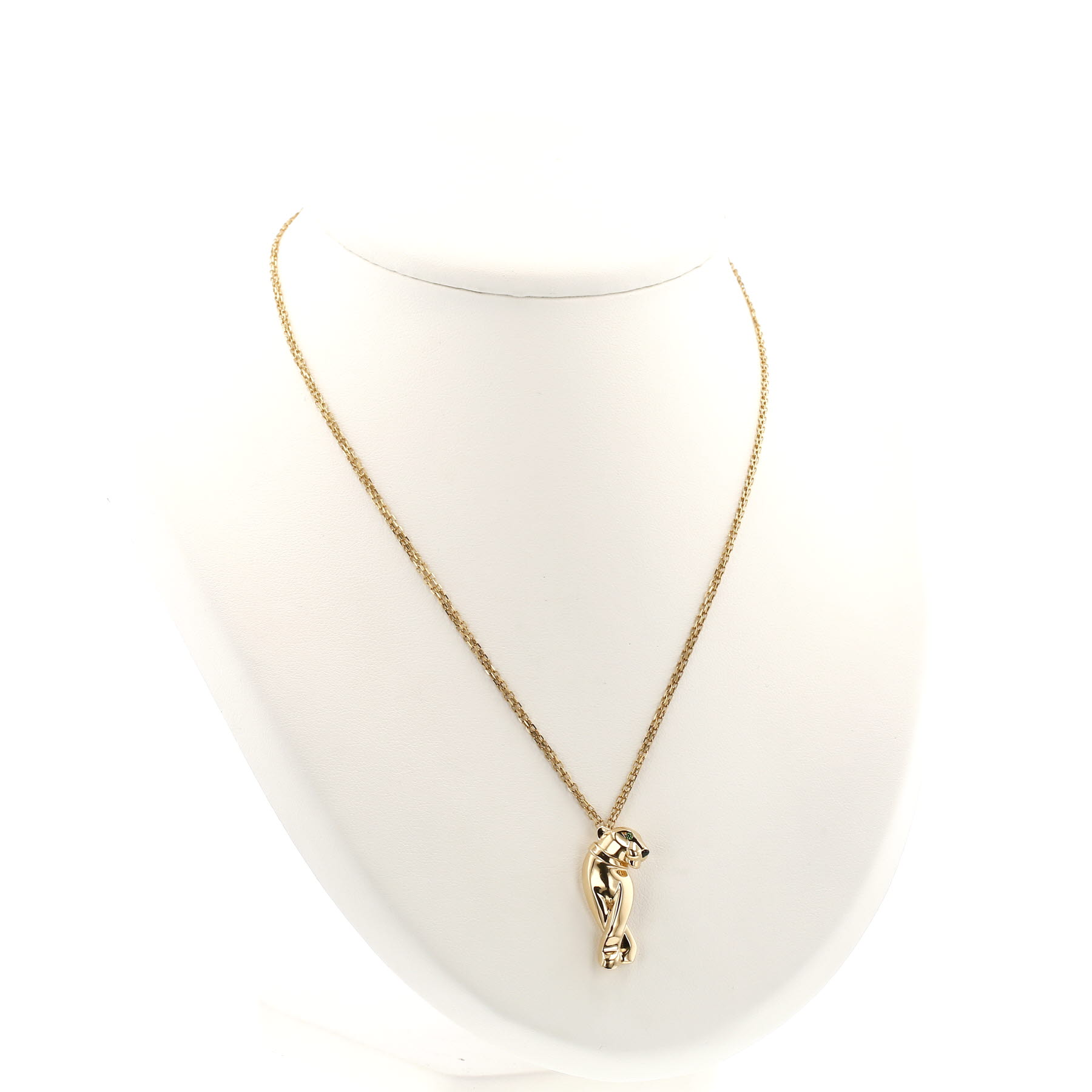 Collier Cartier Panthère en or jaune, tsavorites et onyx