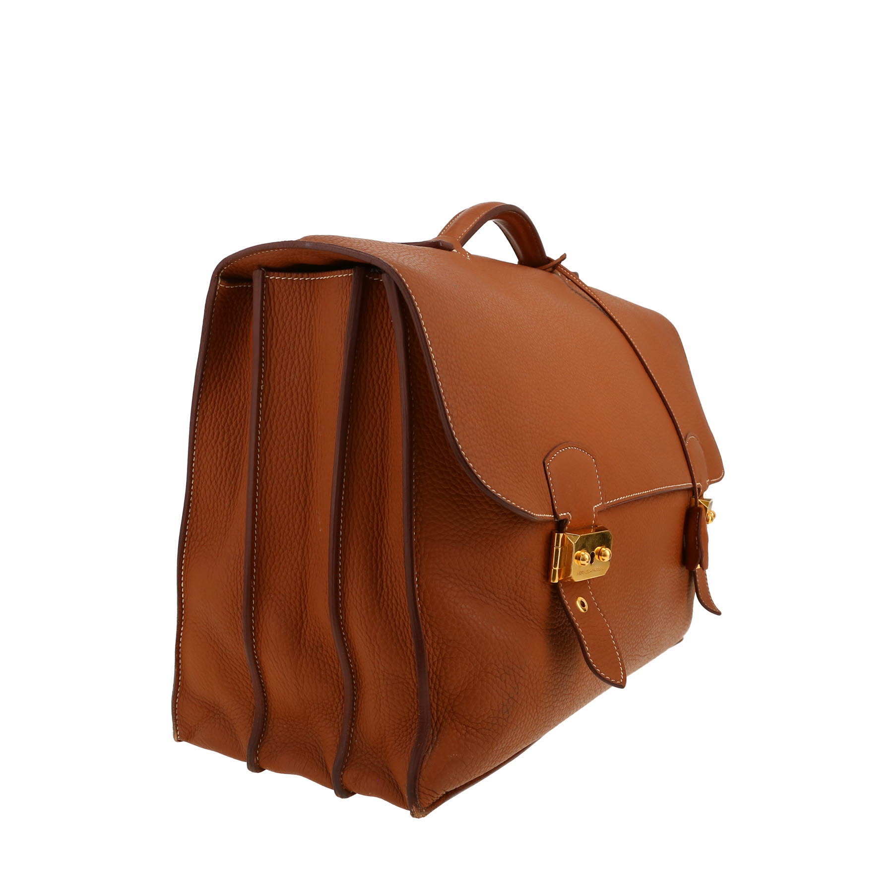Porte-documents Hermès  Sac à dépêches en cuir togo gold