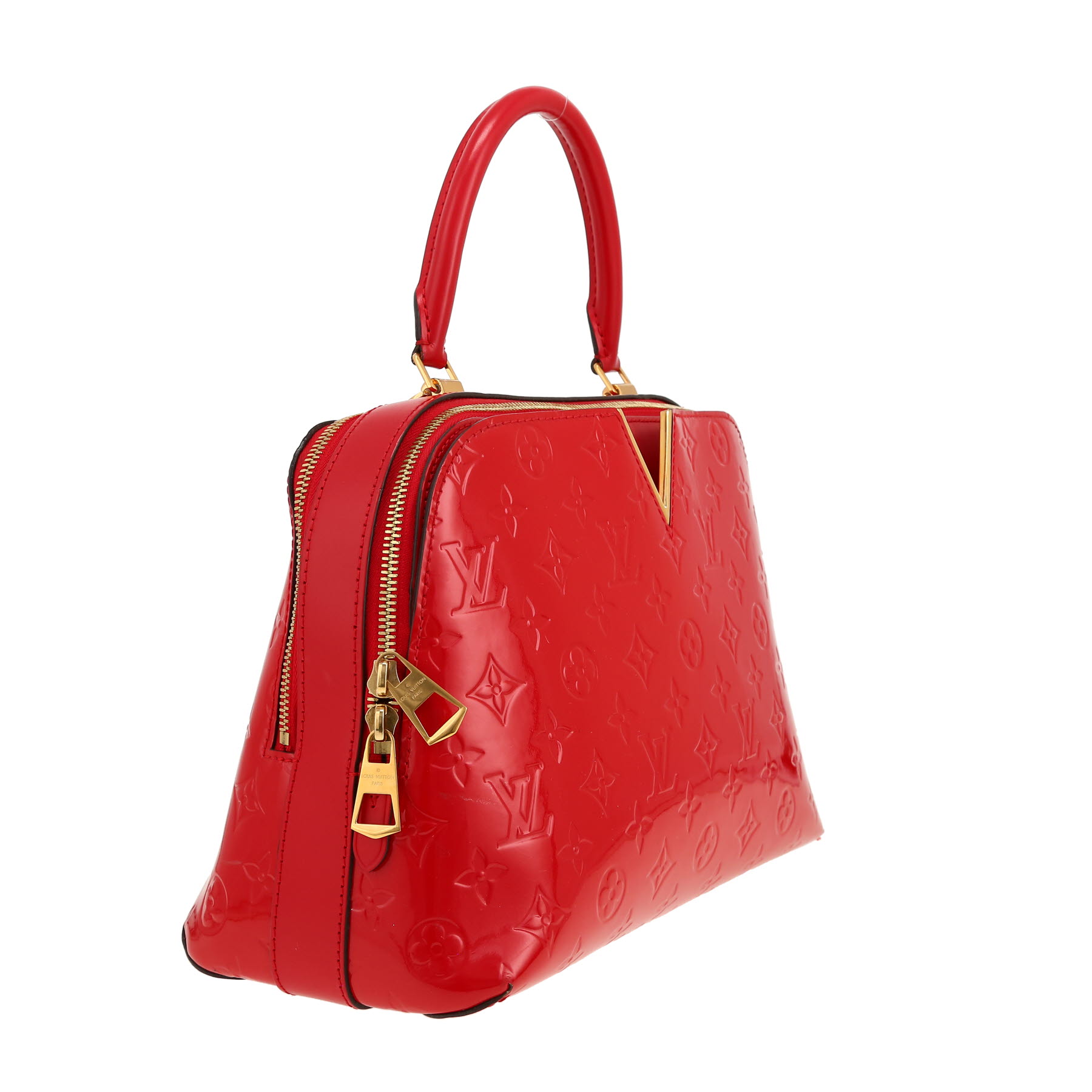 Louis Vuitton  Melrose Avenue handbag  in red monogram patent leather