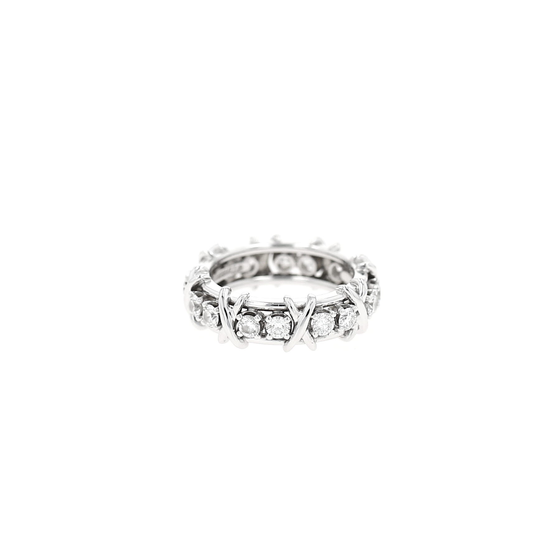 Sortija Tiffany & Co Sixteen Stones de platino y diamantes