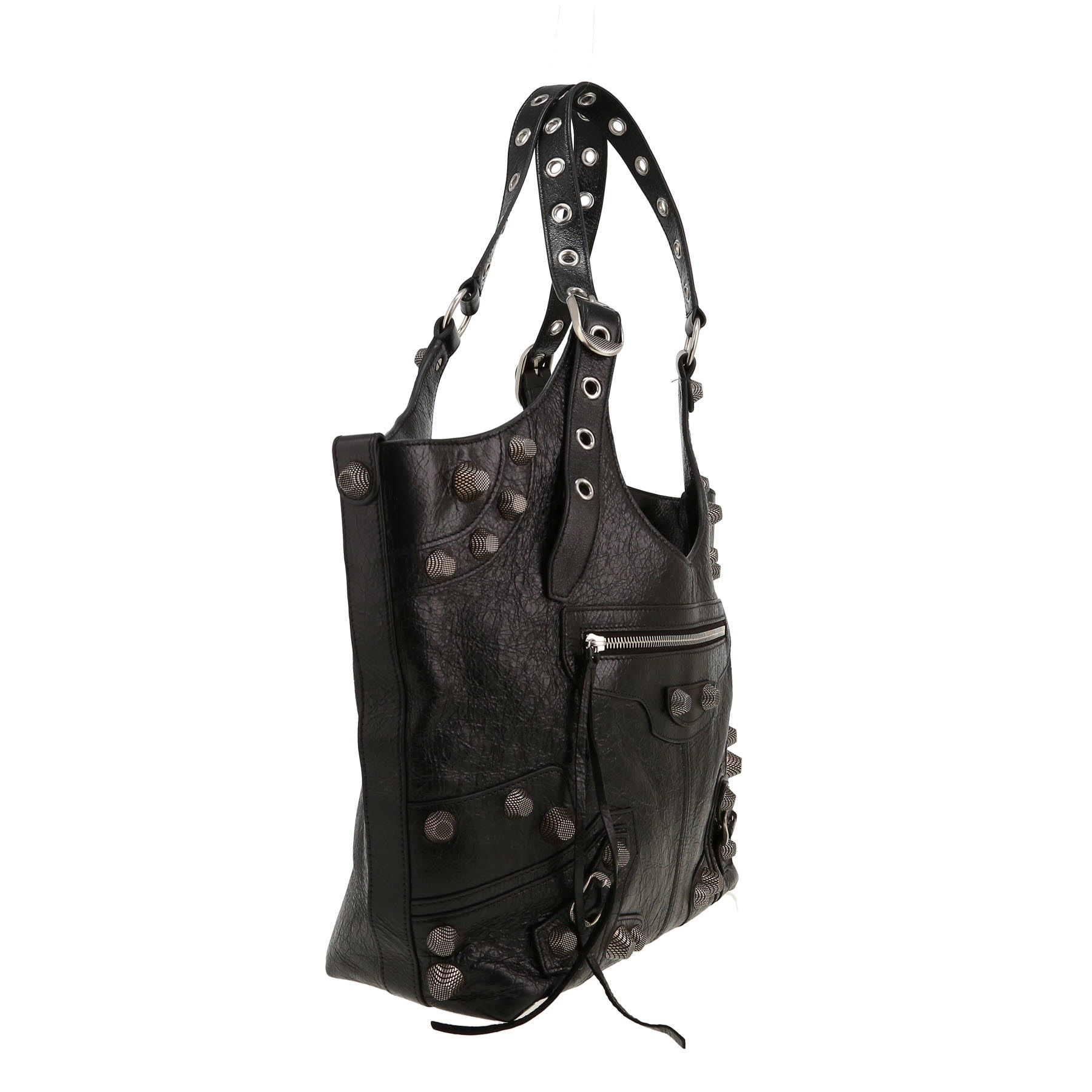 Sac cabas Balenciaga  Cagole Carry All en cuir noir