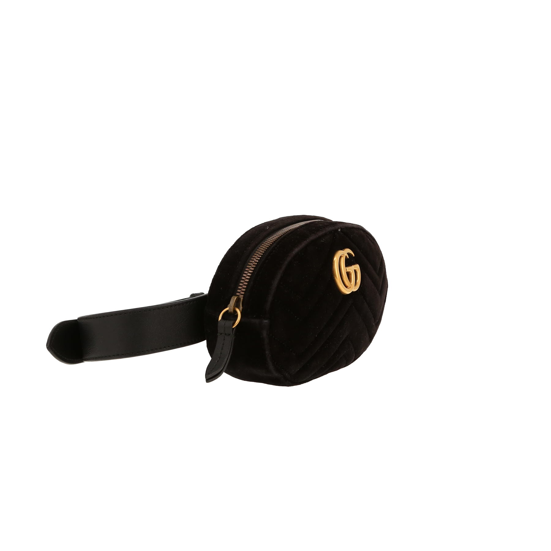 Pochette-ceinture Gucci  GG Marmont clutch-belt en velours noir