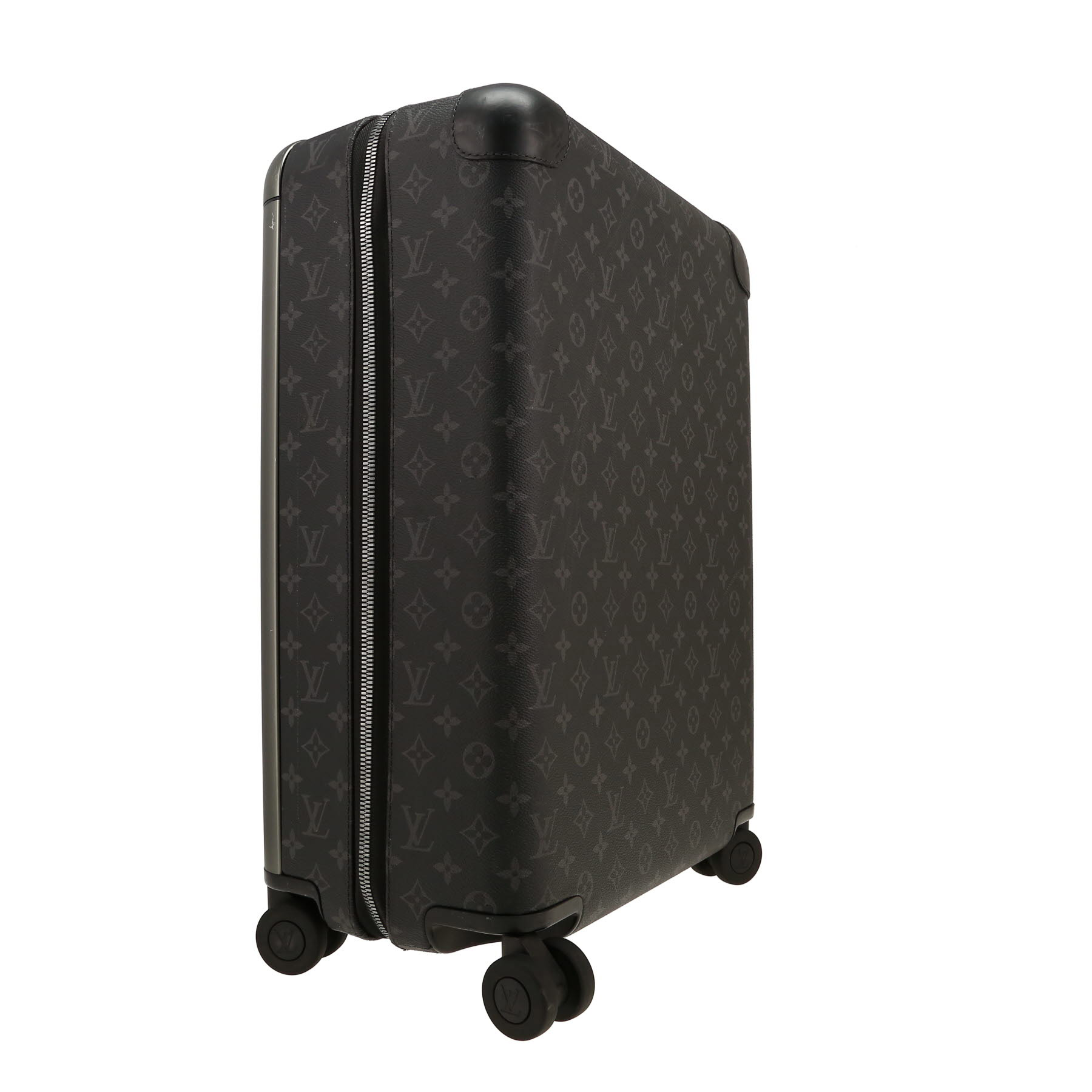 Louis Vuitton  Horizon 55 rigid suitcase  in black and grey monogram canvas  and black leather