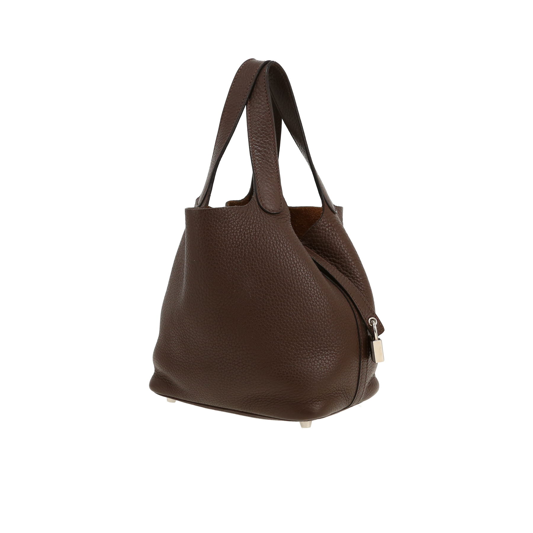Sac à main Hermès  Picotin 18 cm en cuir togo marron