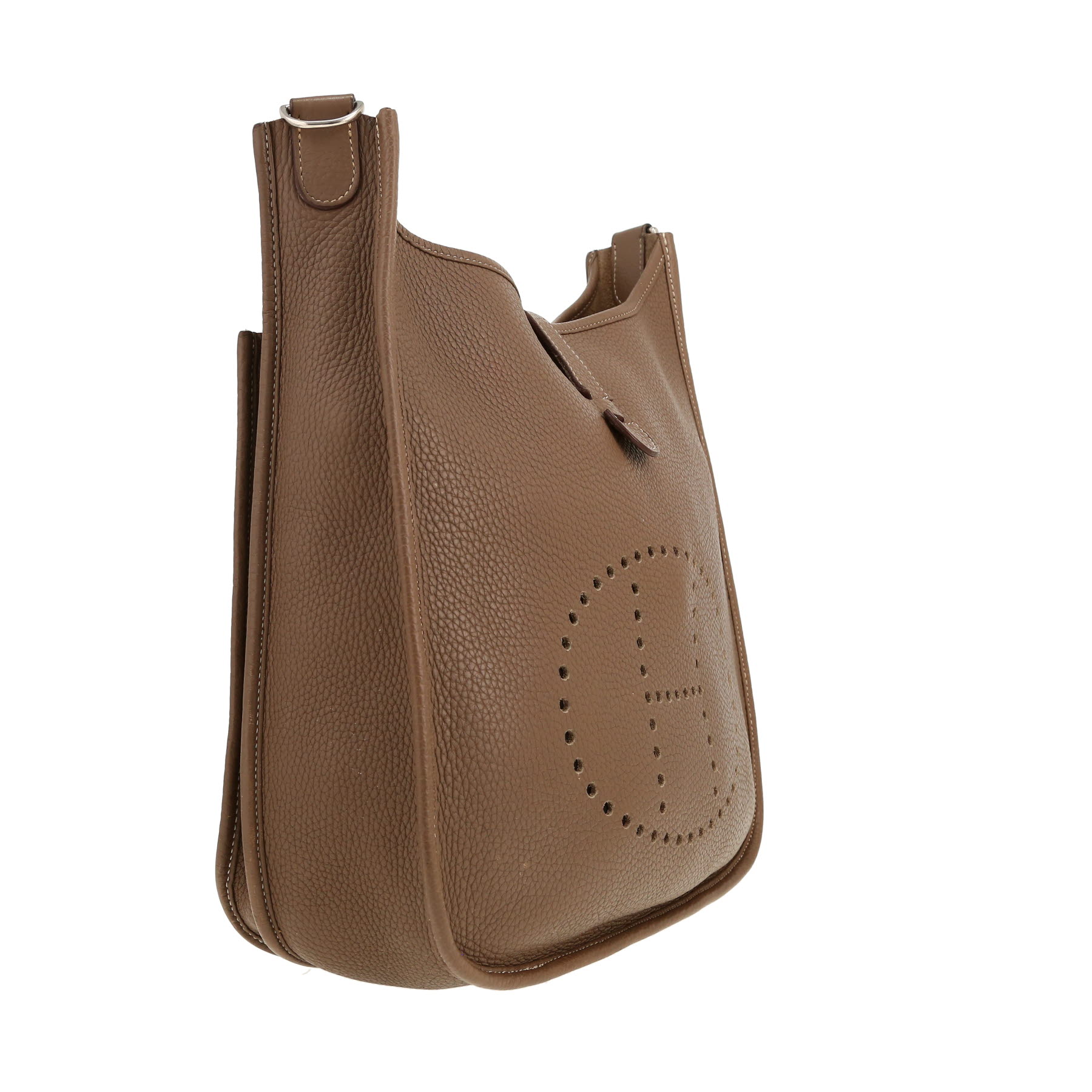 Hermès  Evelyne III shoulder bag  in etoupe togo leather